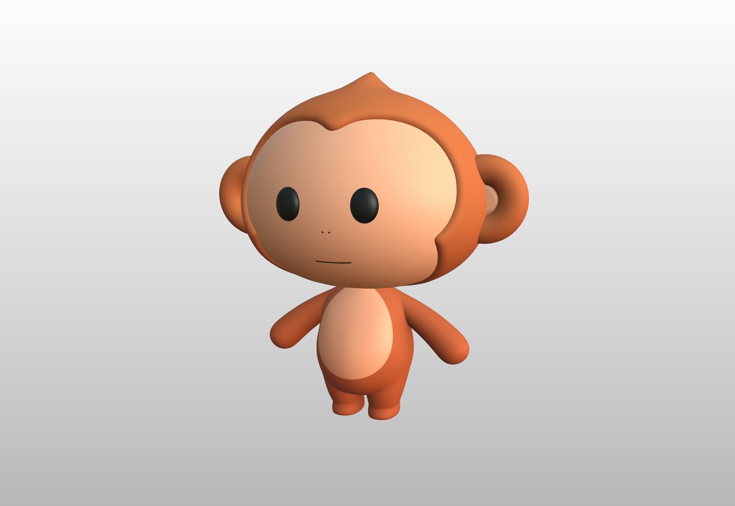 Character331 Rigged Monkey 3D model_10