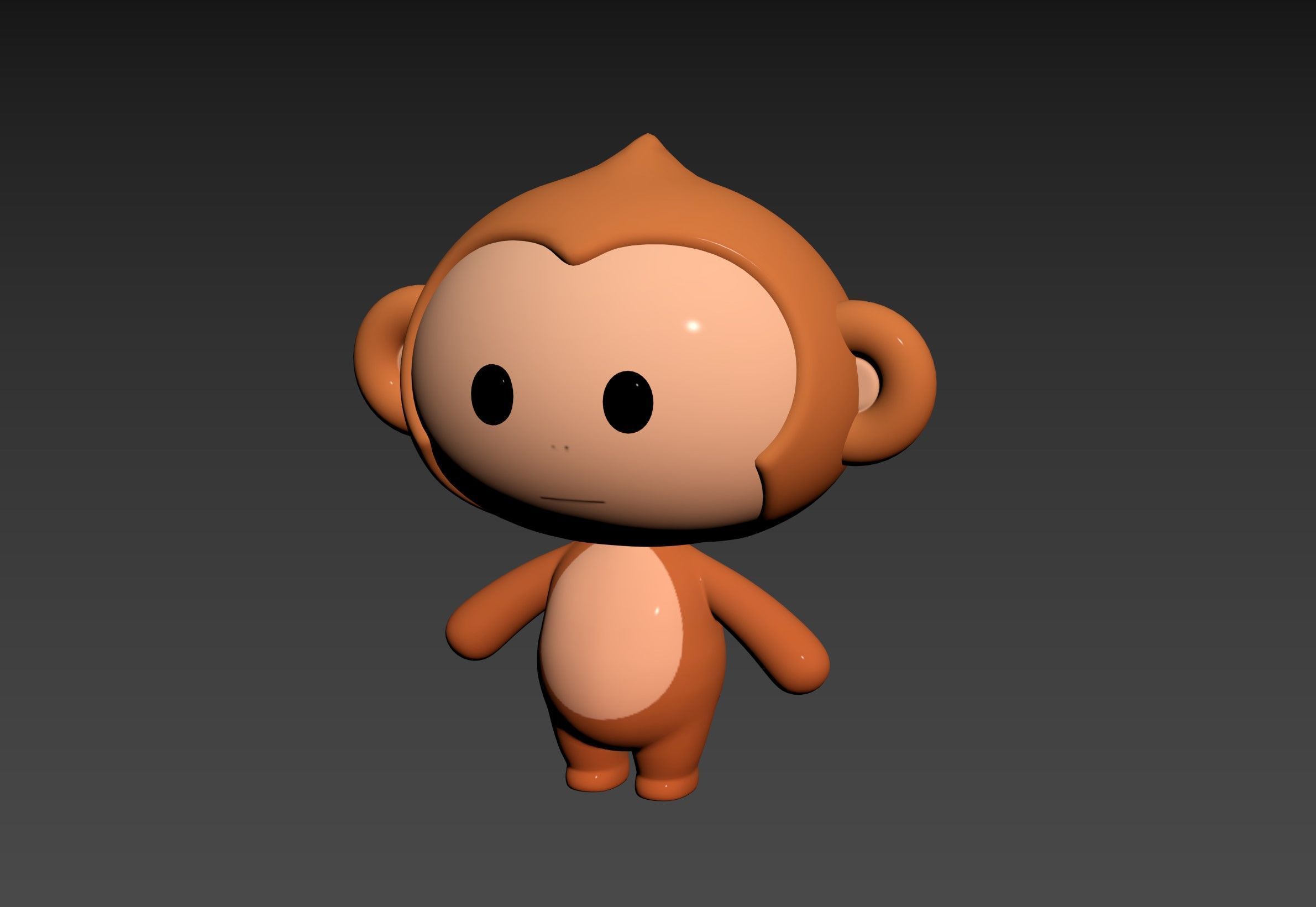 Character331 Rigged Monkey 3D model_15