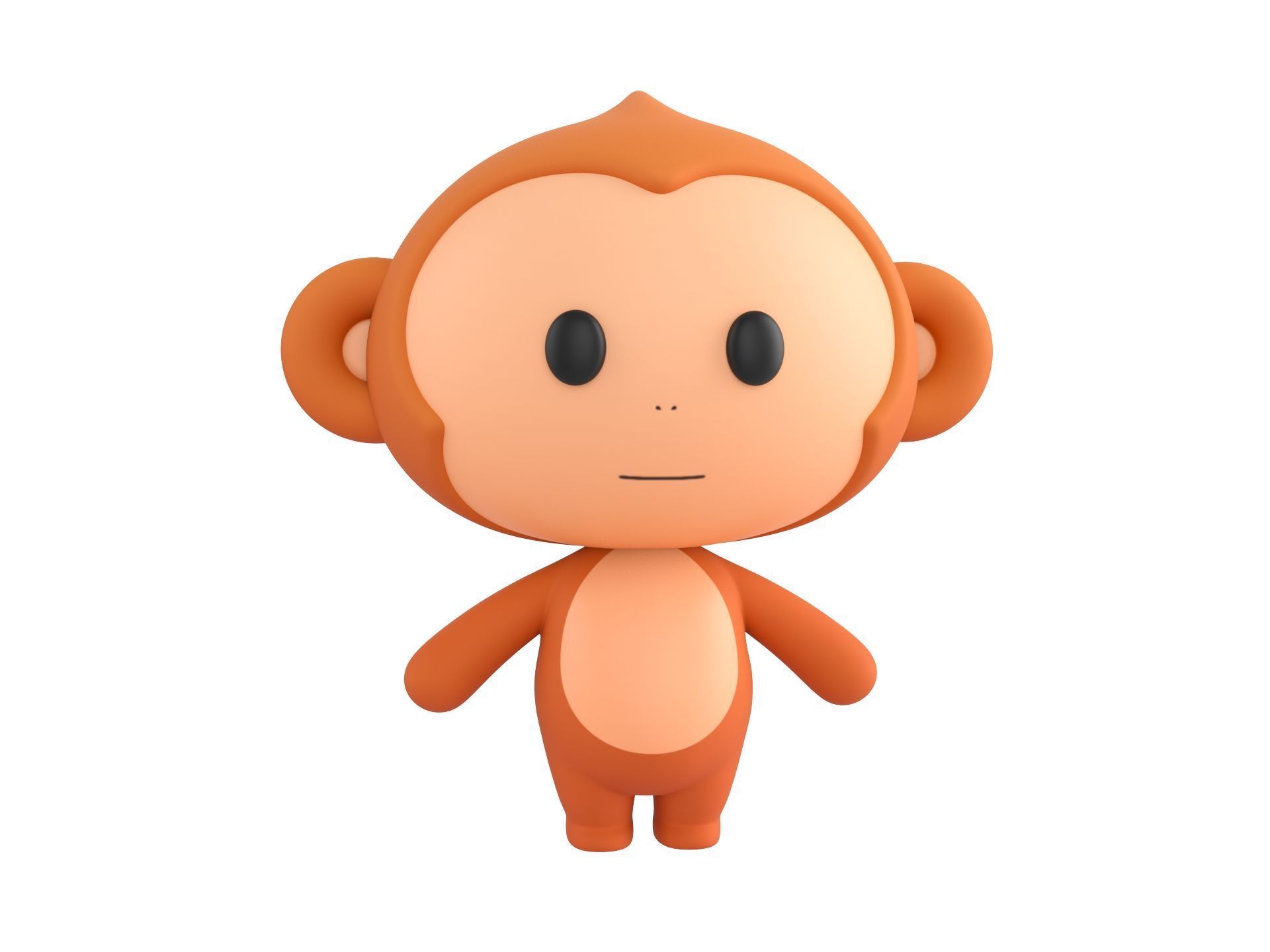 Character331 Rigged Monkey 3D model_1