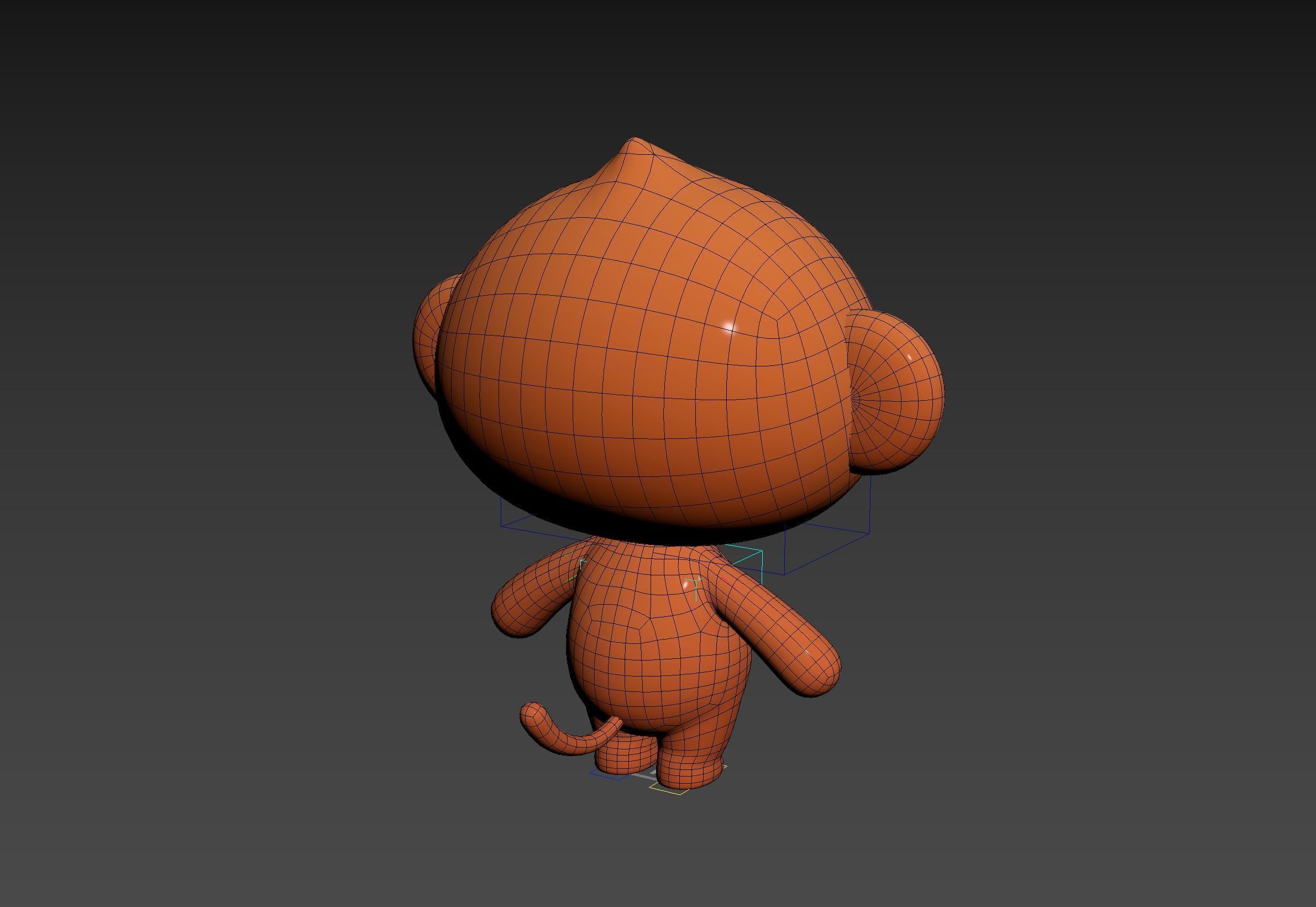 Character331 Rigged Monkey 3D model_18