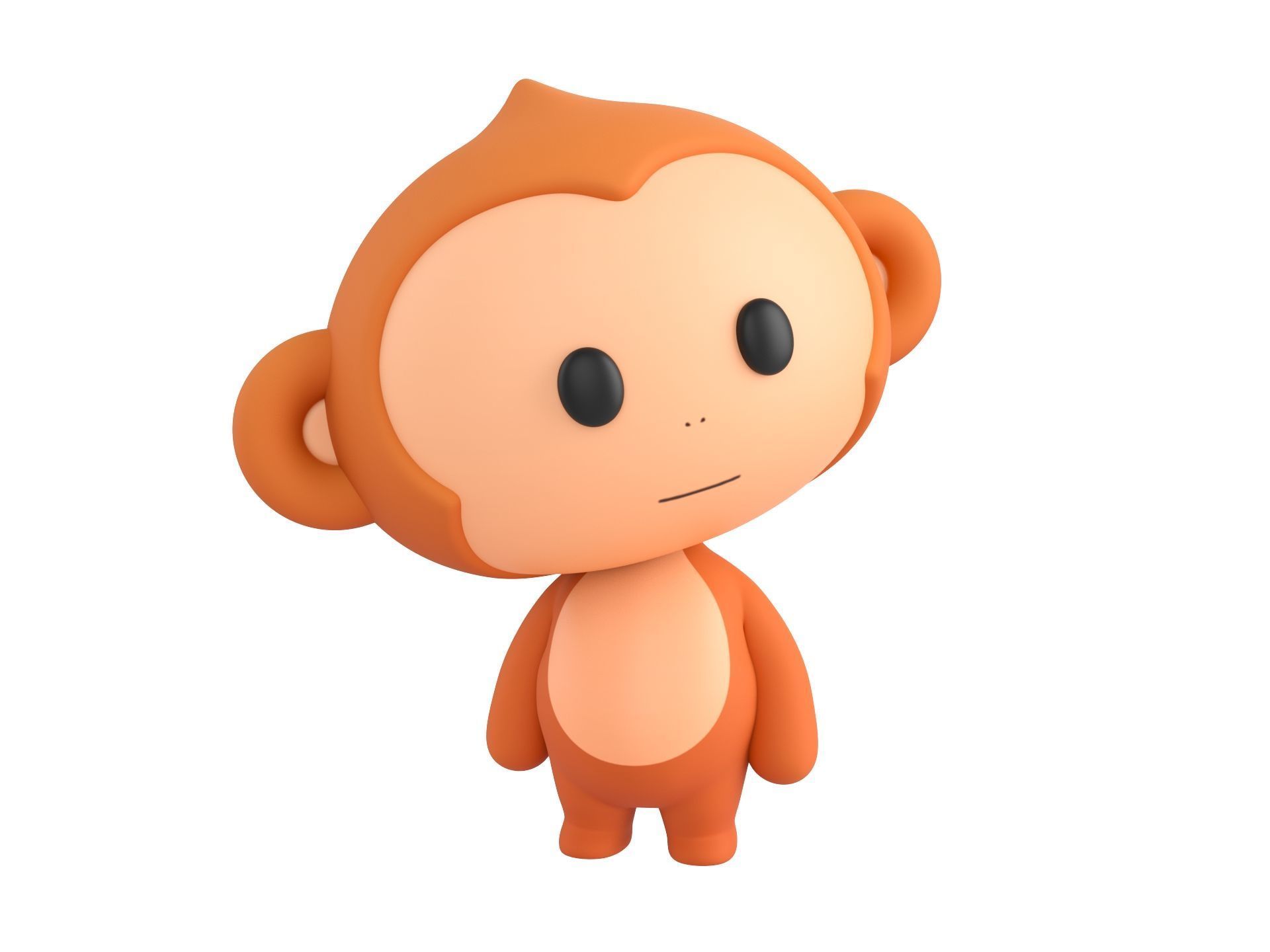 Character331 Rigged Monkey 3D model_9