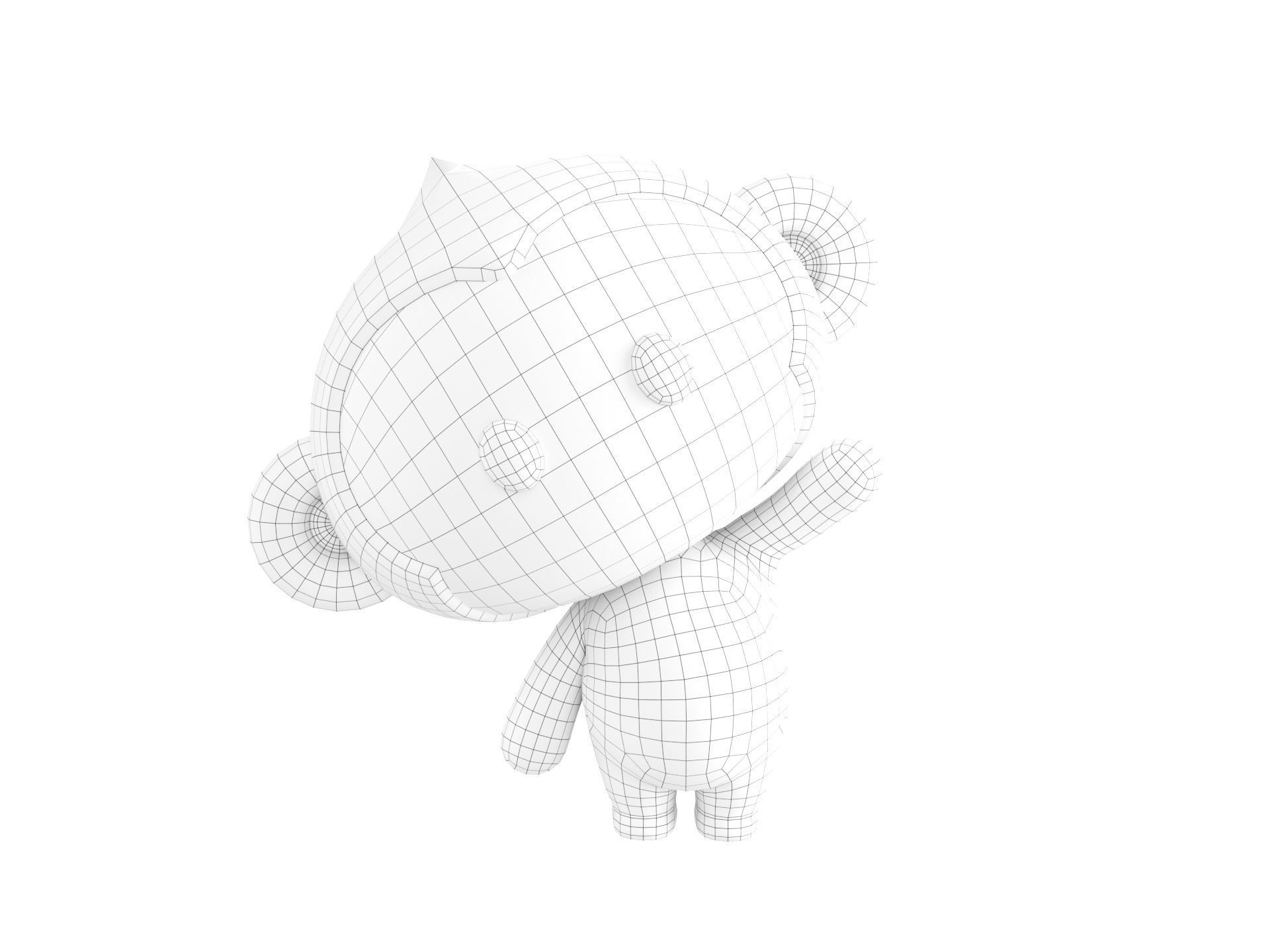 Character331 Rigged Monkey 3D model_25