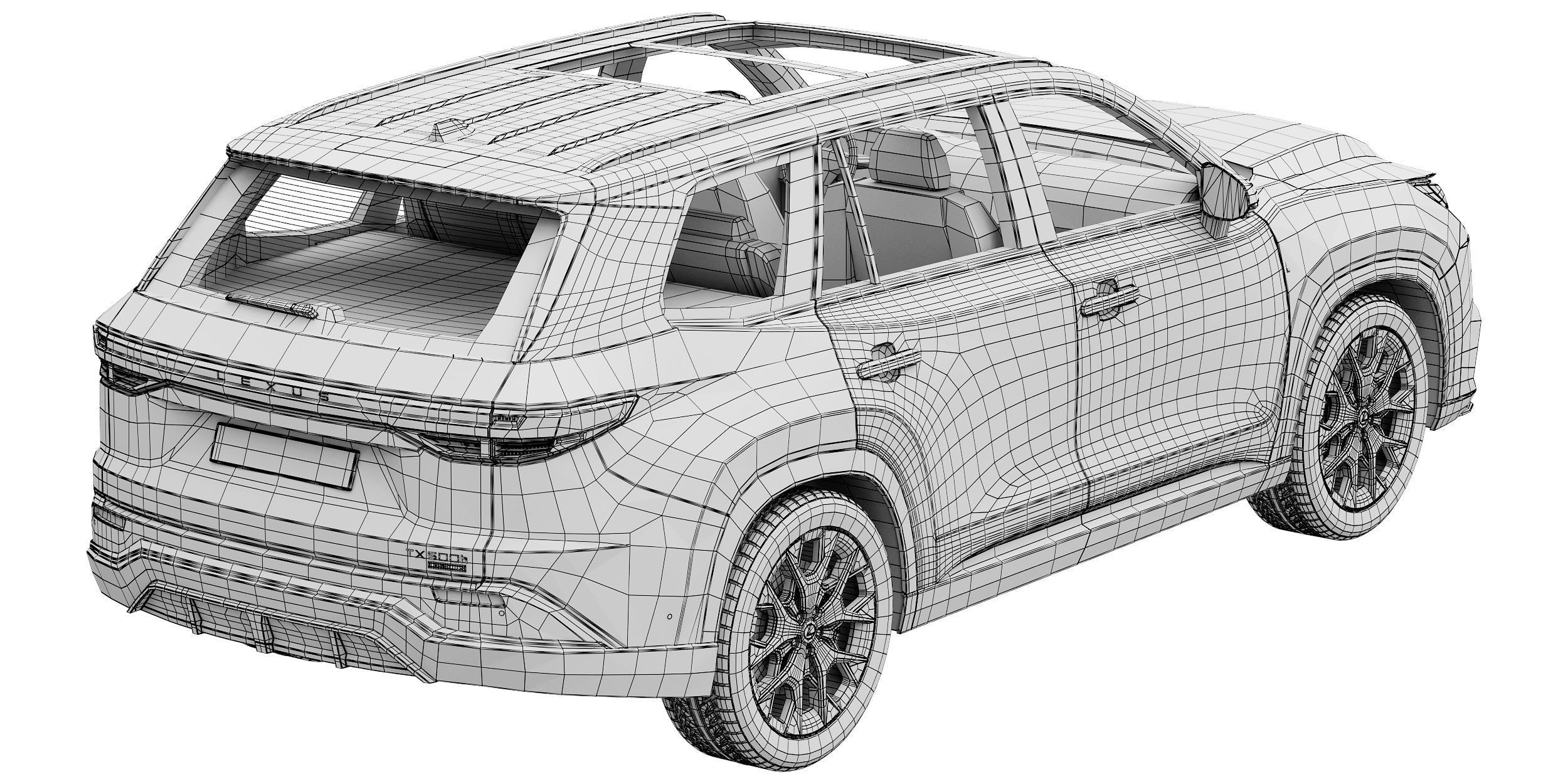 Lexus TX 500h 2024 3D model_17