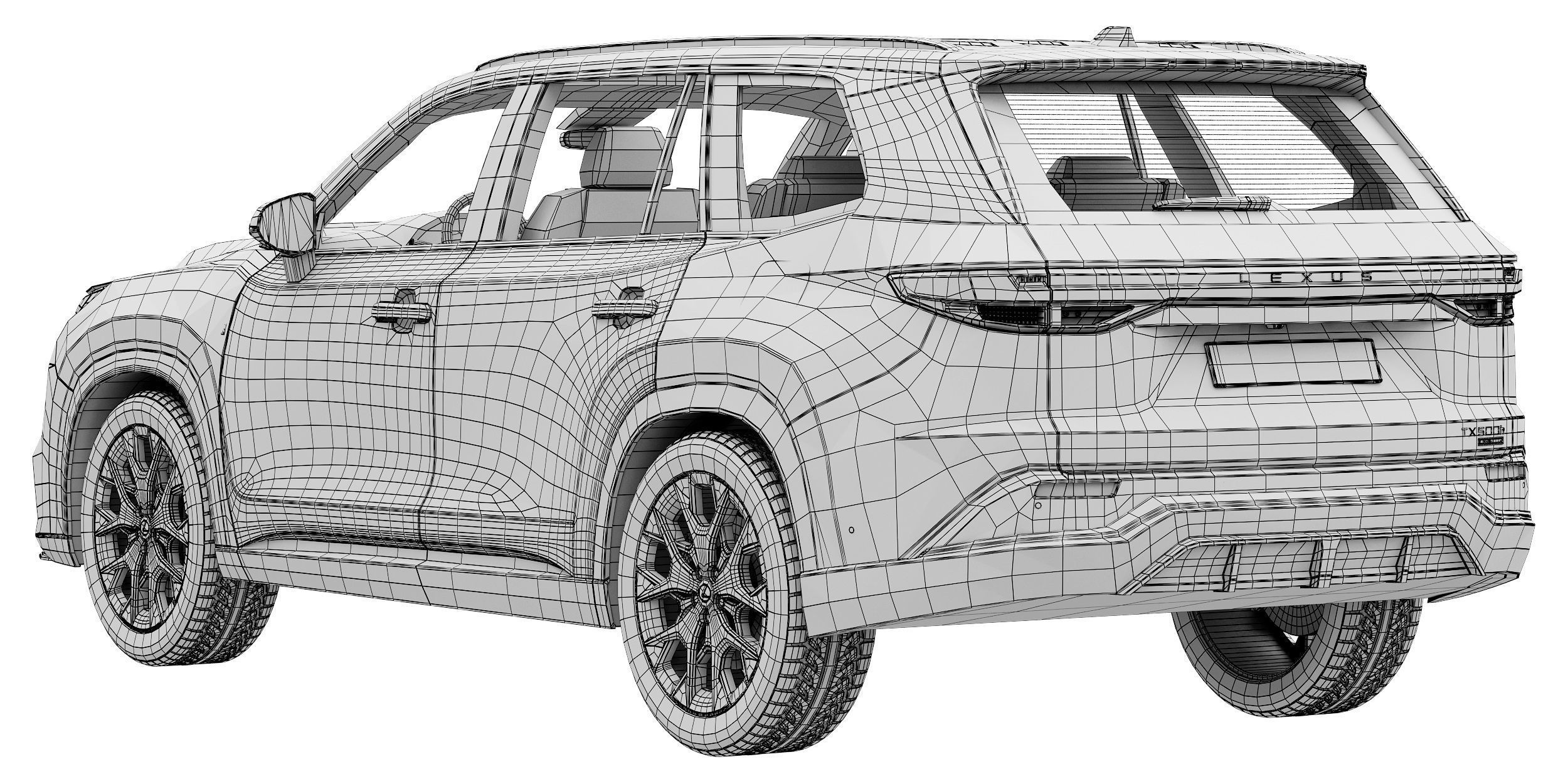 Lexus TX 500h 2024 3D model_15