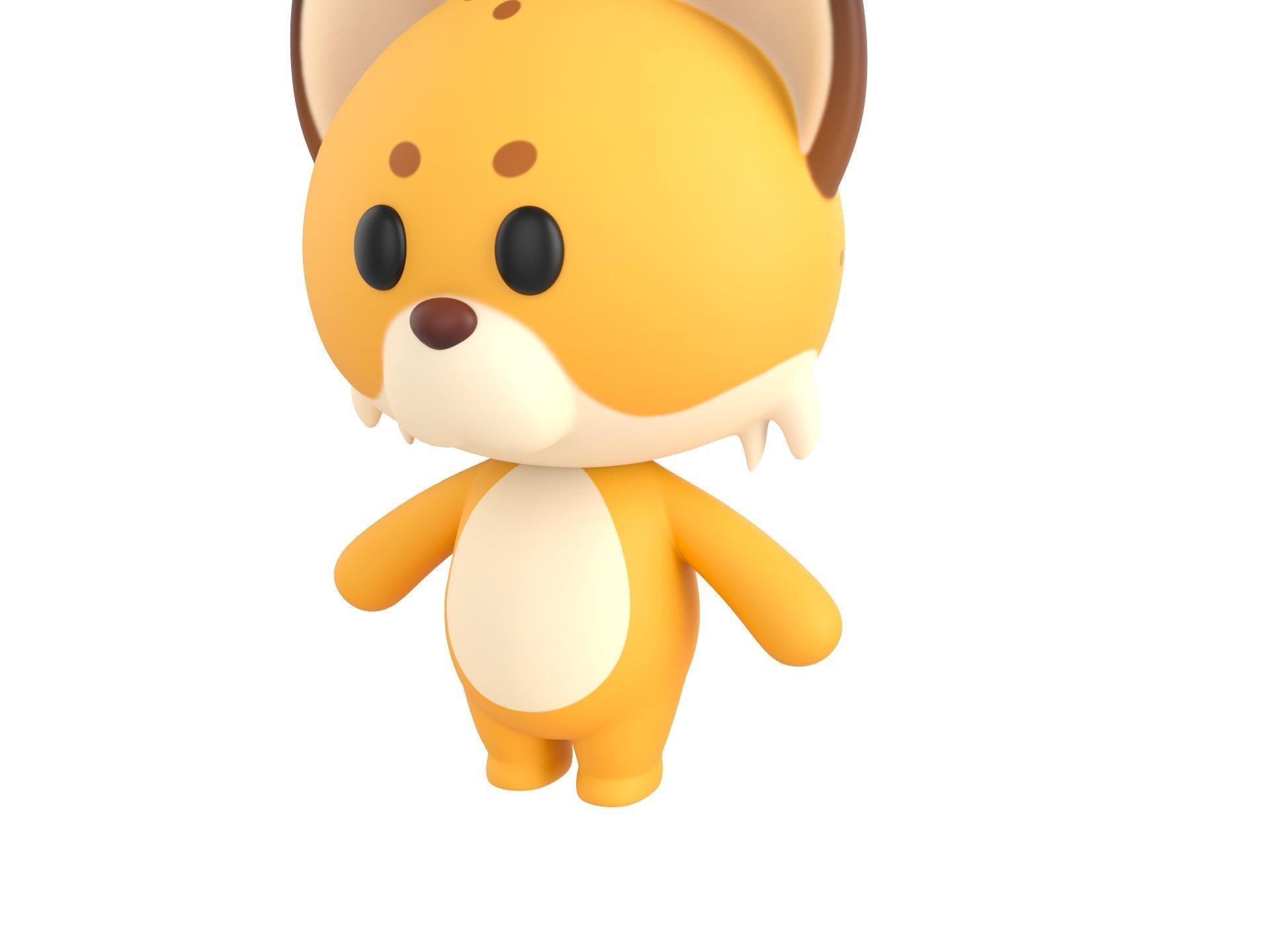 Character332 Rigged Lynx 3D model_6