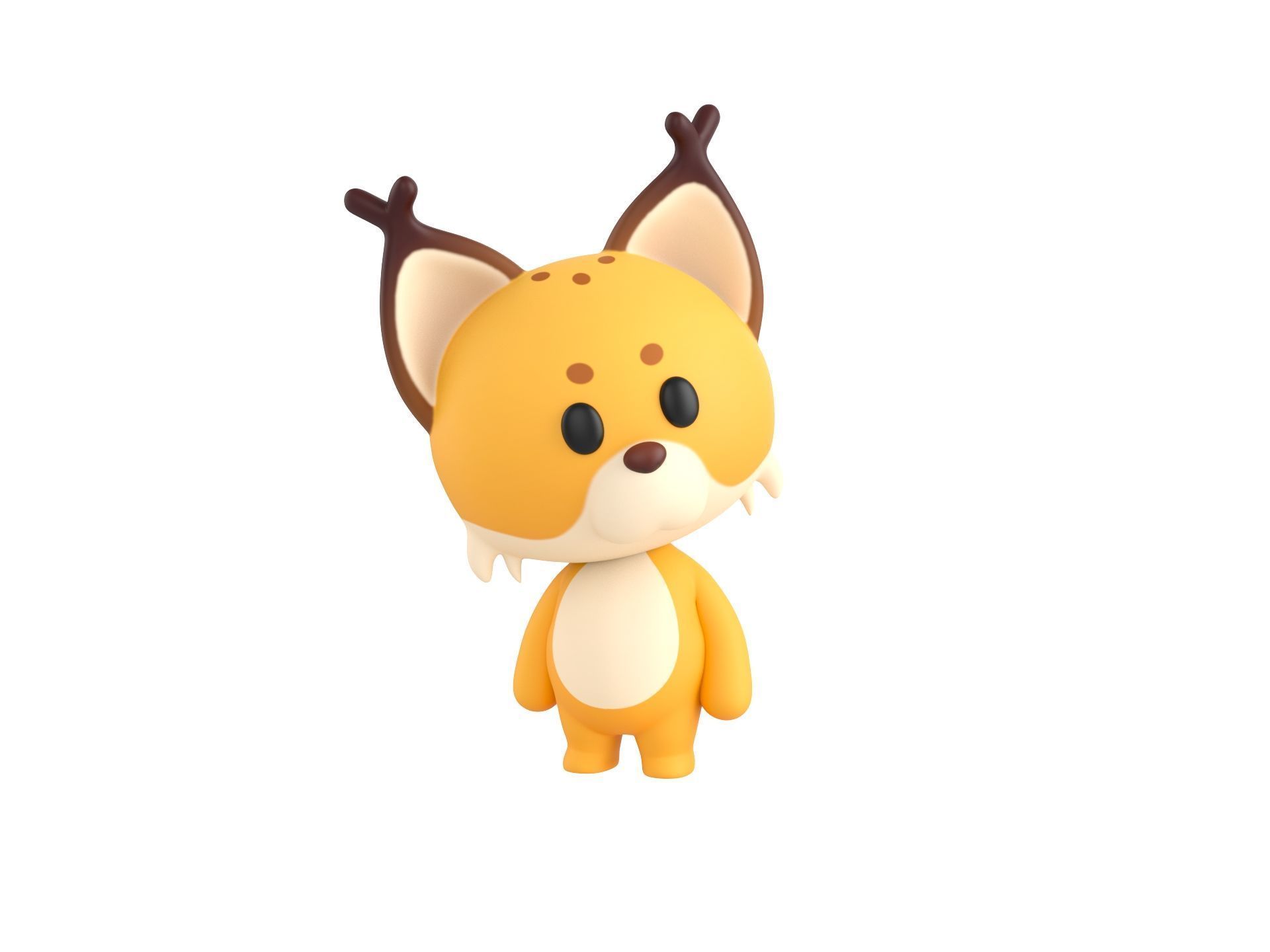 Character332 Rigged Lynx 3D model_9