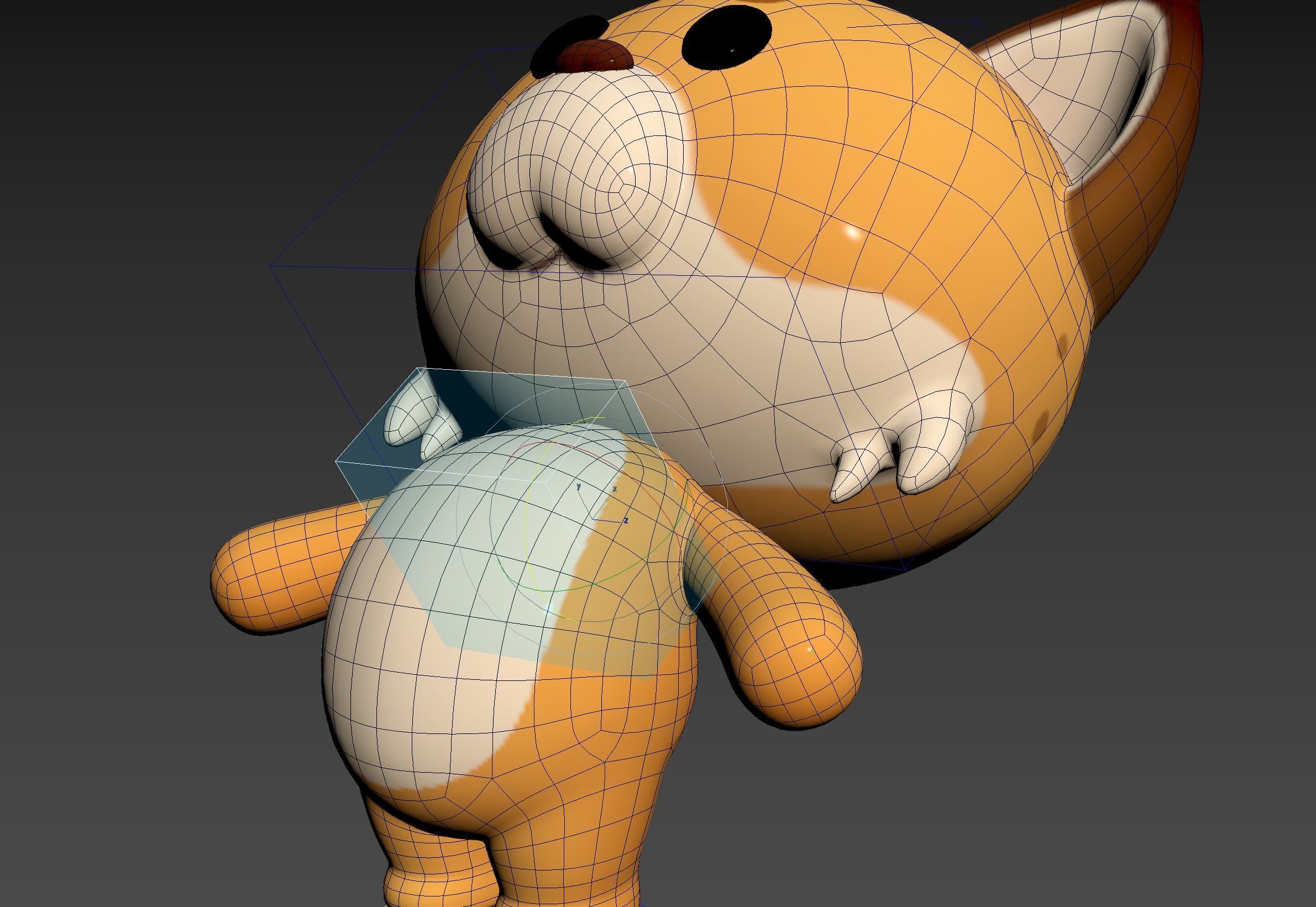 Character332 Rigged Lynx 3D model_21