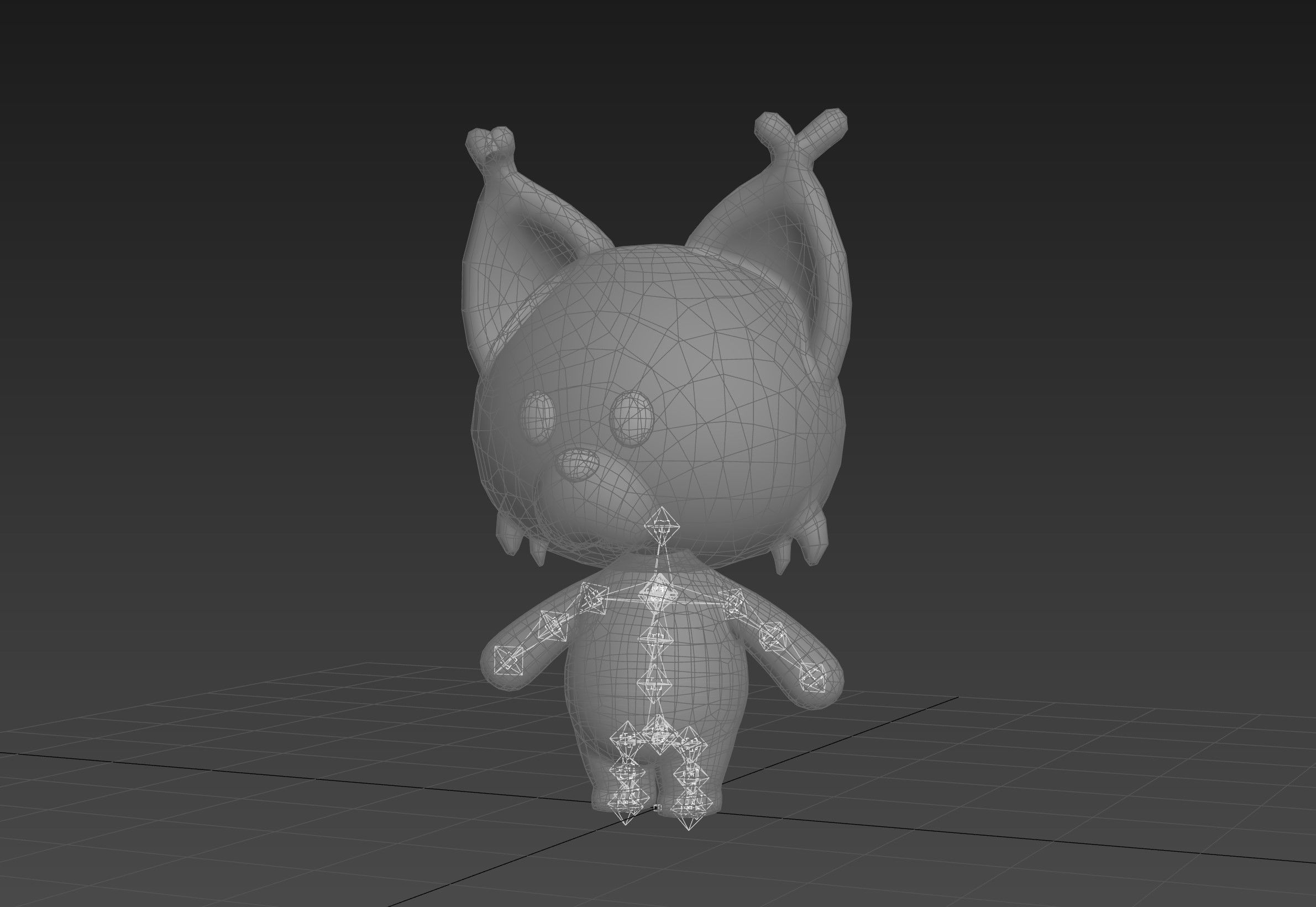 Character332 Rigged Lynx 3D model_12