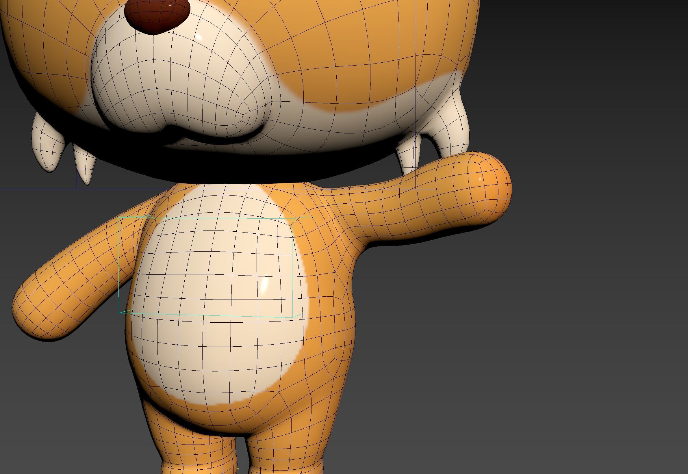 Character332 Rigged Lynx 3D model_19