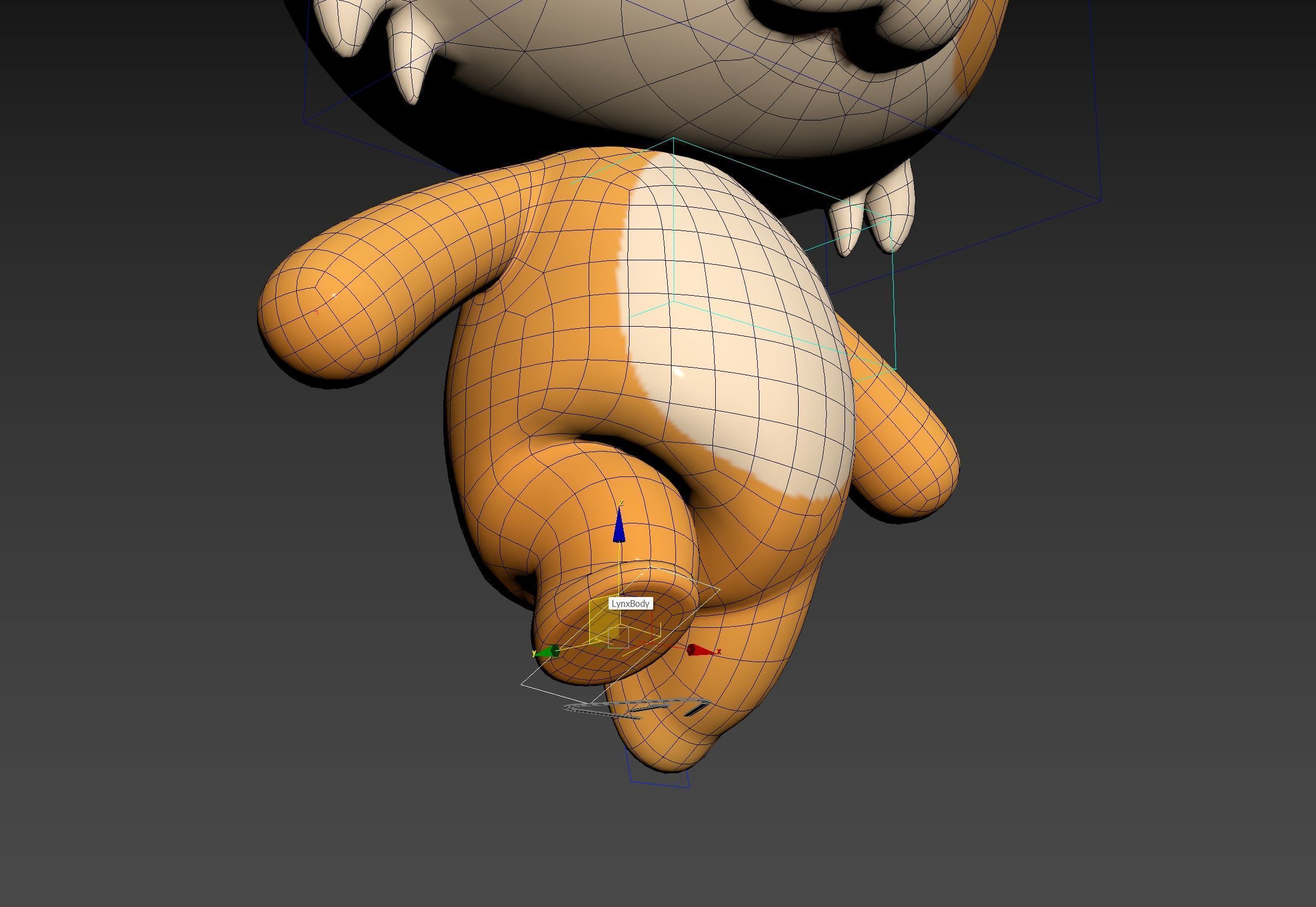 Character332 Rigged Lynx 3D model_23