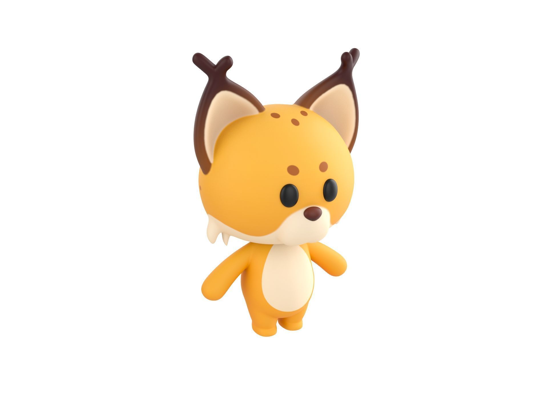 Character332 Rigged Lynx 3D model_2