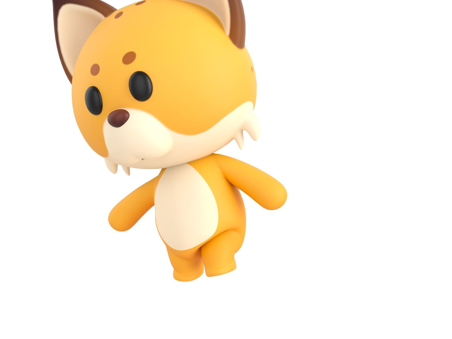 Character332 Rigged Lynx 3D model_8