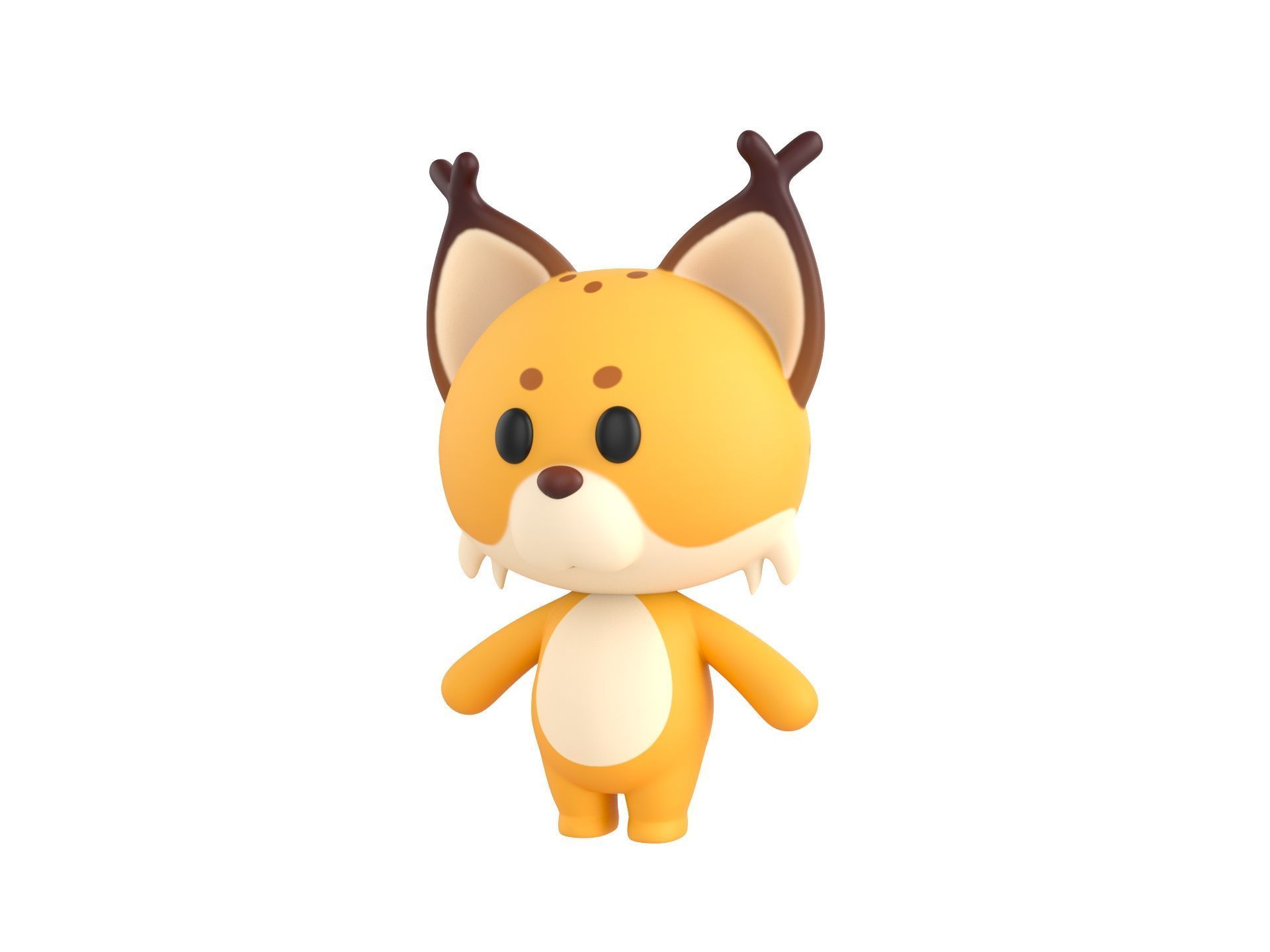 Character332 Rigged Lynx 3D model_5