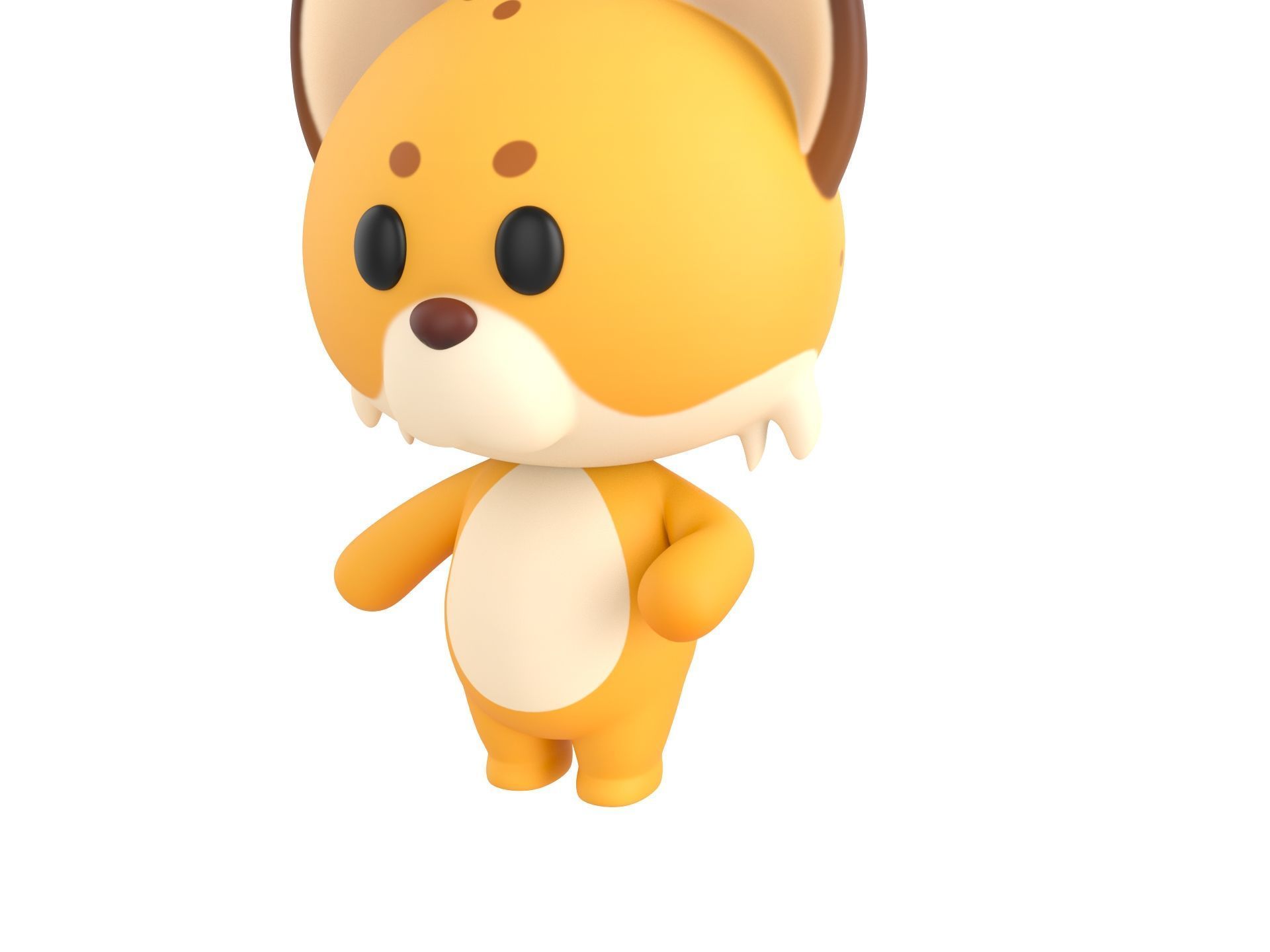 Character332 Rigged Lynx 3D model_7