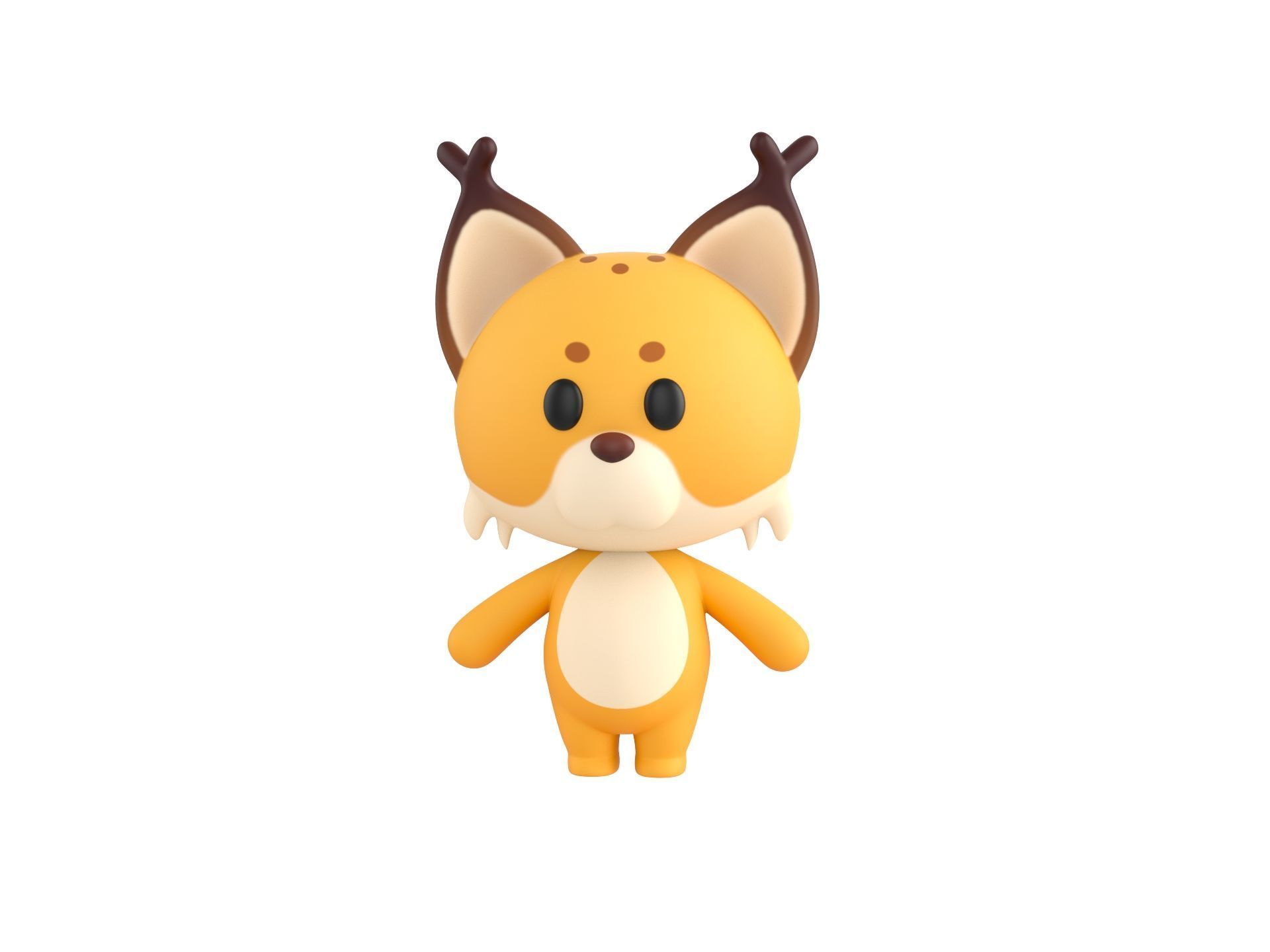 Character332 Rigged Lynx 3D model_1