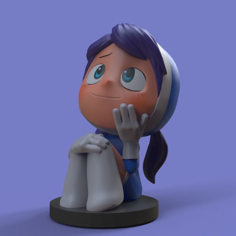 Emotional cell from yumis cells 3D print model_3