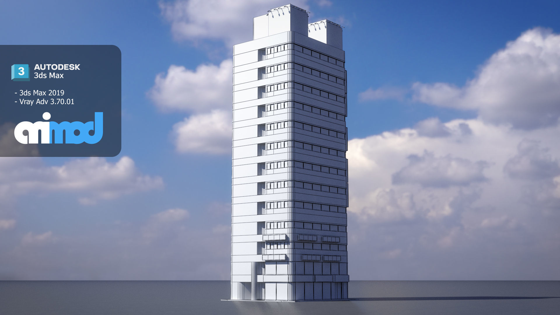 Japanese Building 0002 3D model_6