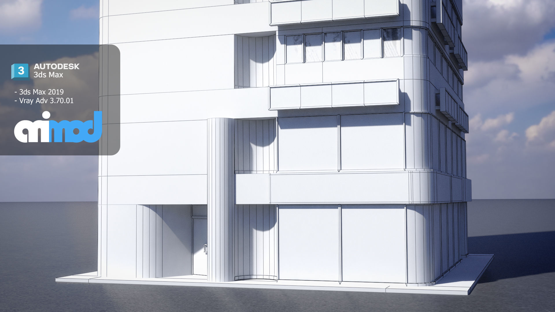 Japanese Building 0002 3D model_7
