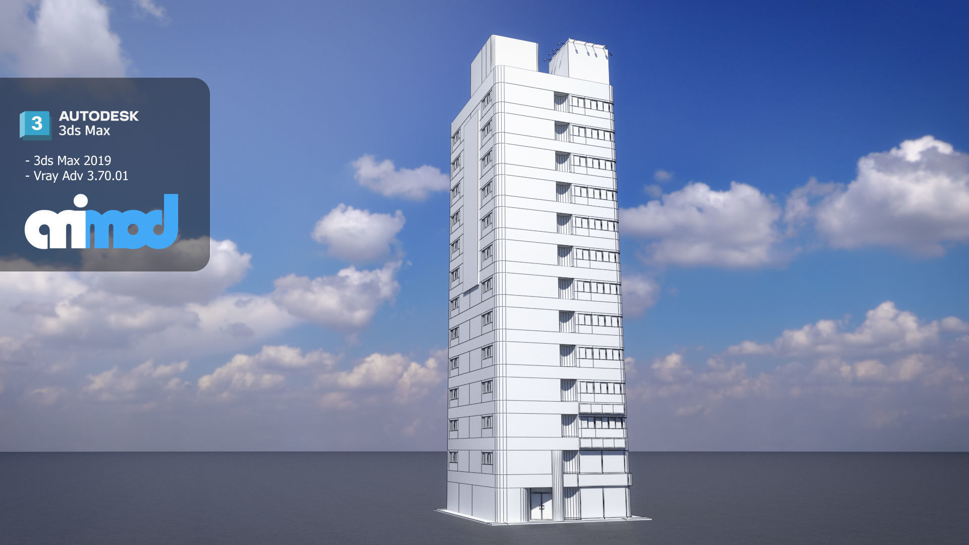 Japanese Building 0002 3D model_5