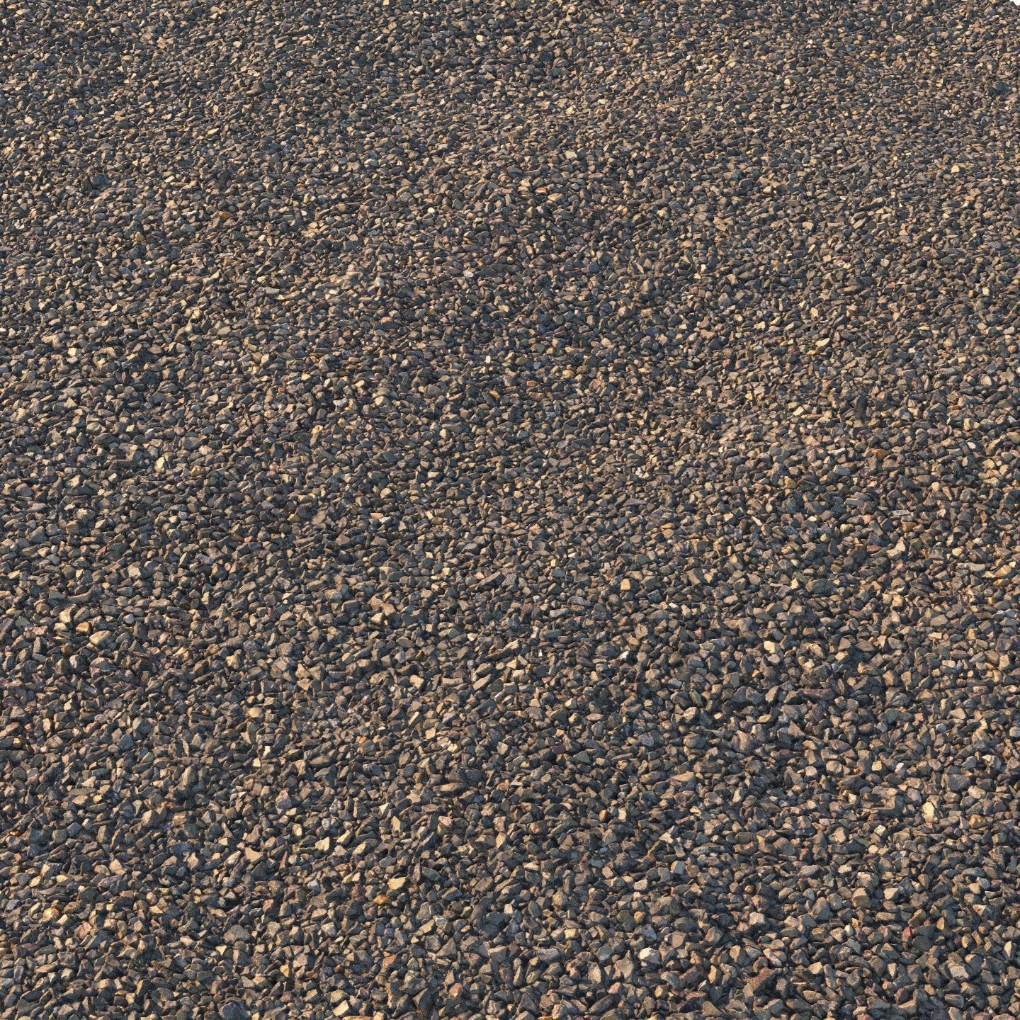 Gravel material 03 3D model_3