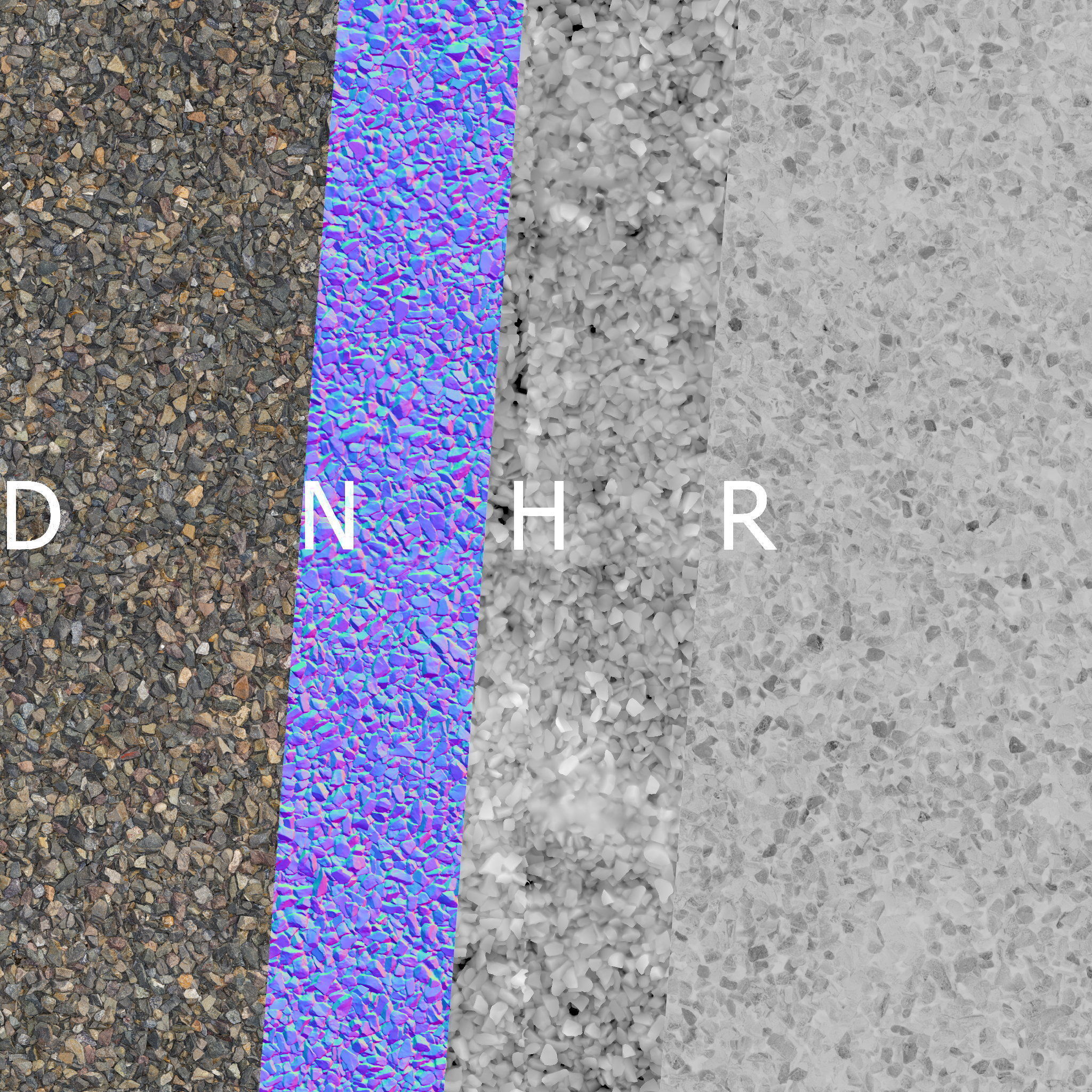 Gravel material 03 3D model_7