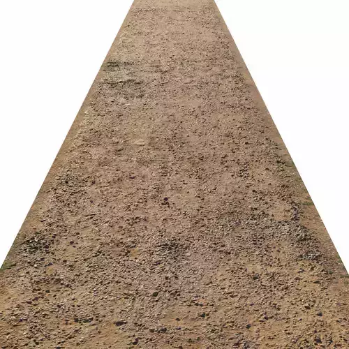 Park gravel road 08 - 8 meters 3D model