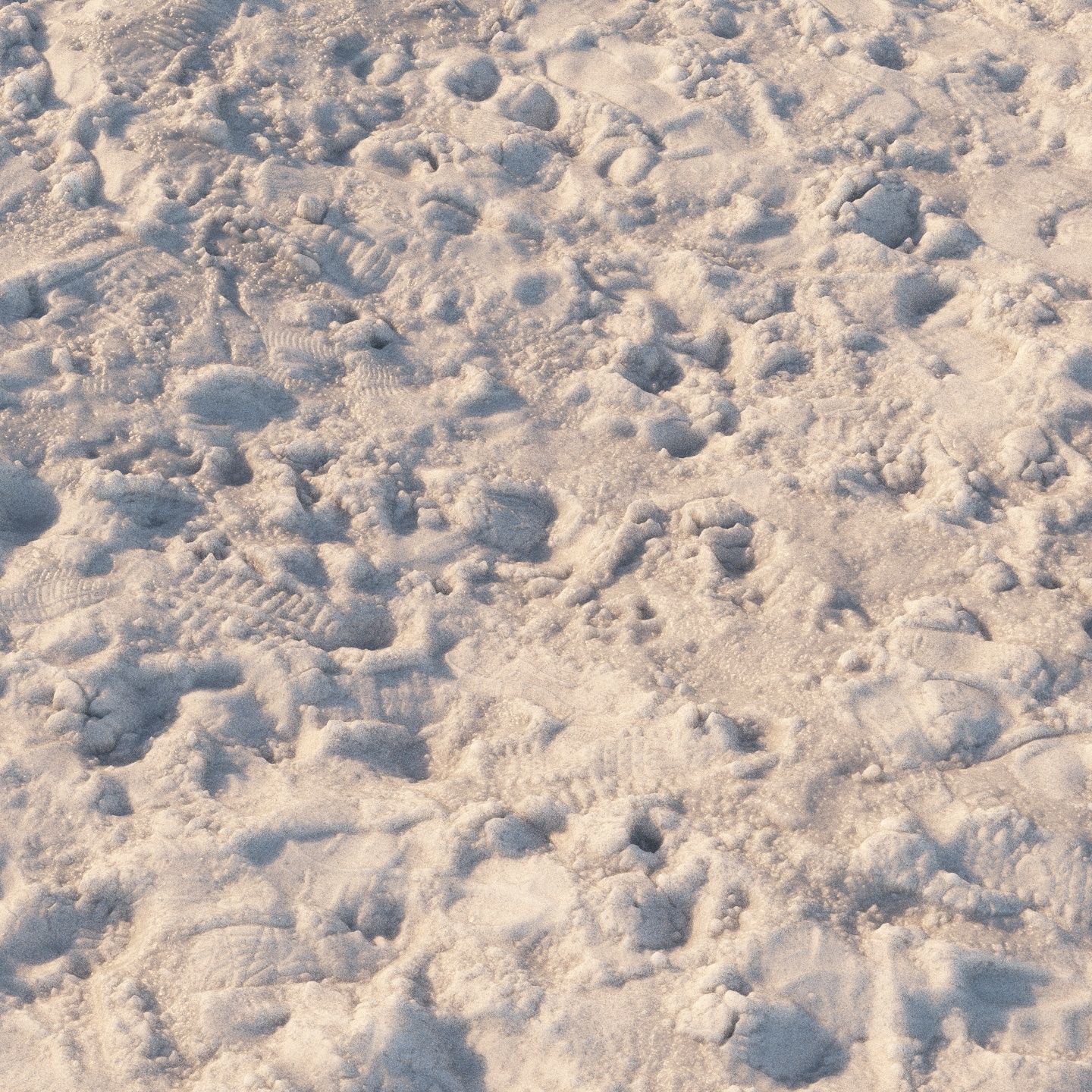 4k seamless material snow square 06 3D model_3