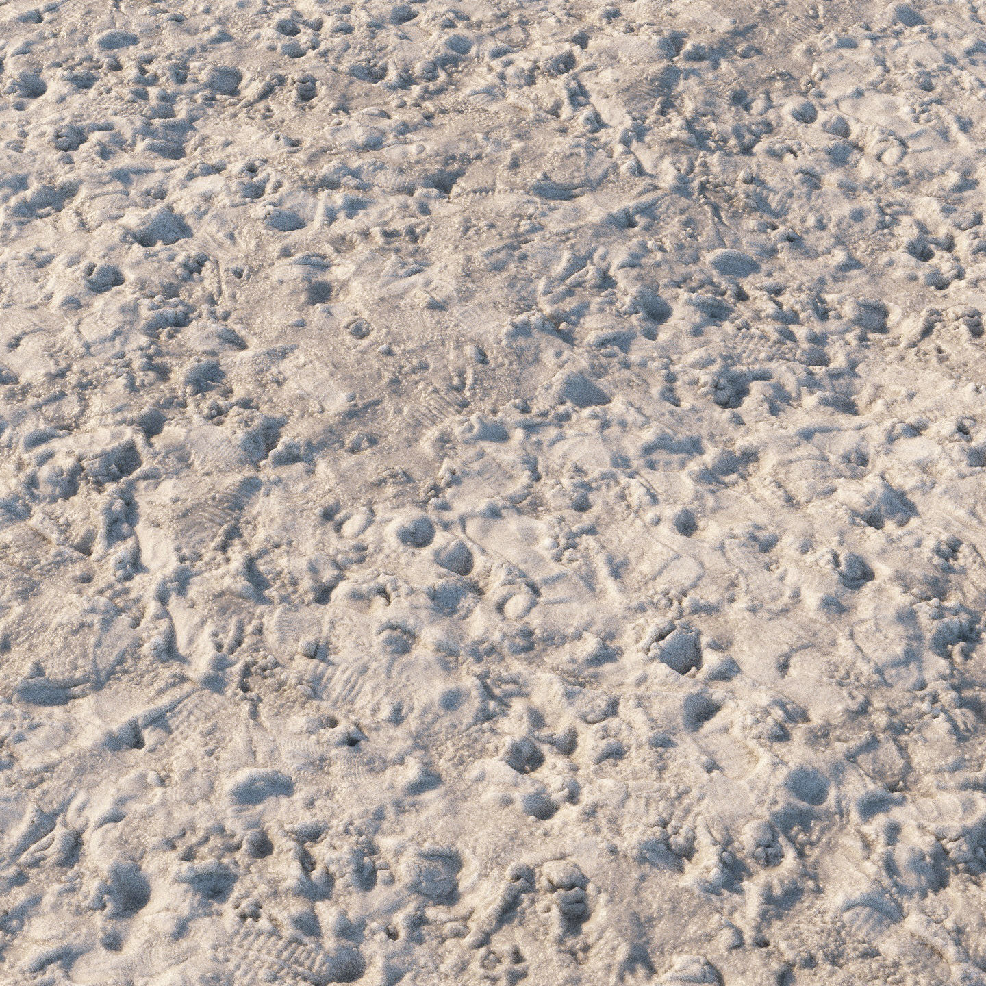 4k seamless material snow square 06 3D model_2