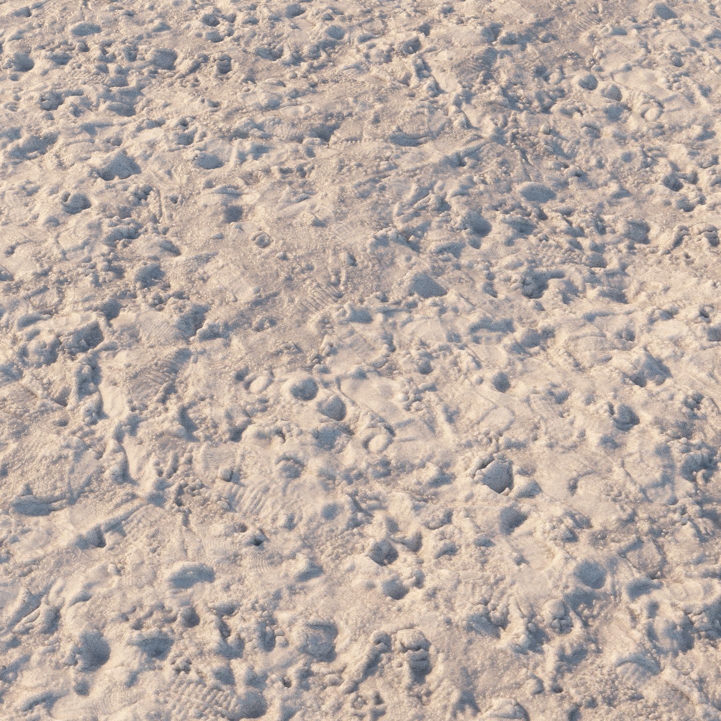 4k seamless material snow square 06 3D model_4