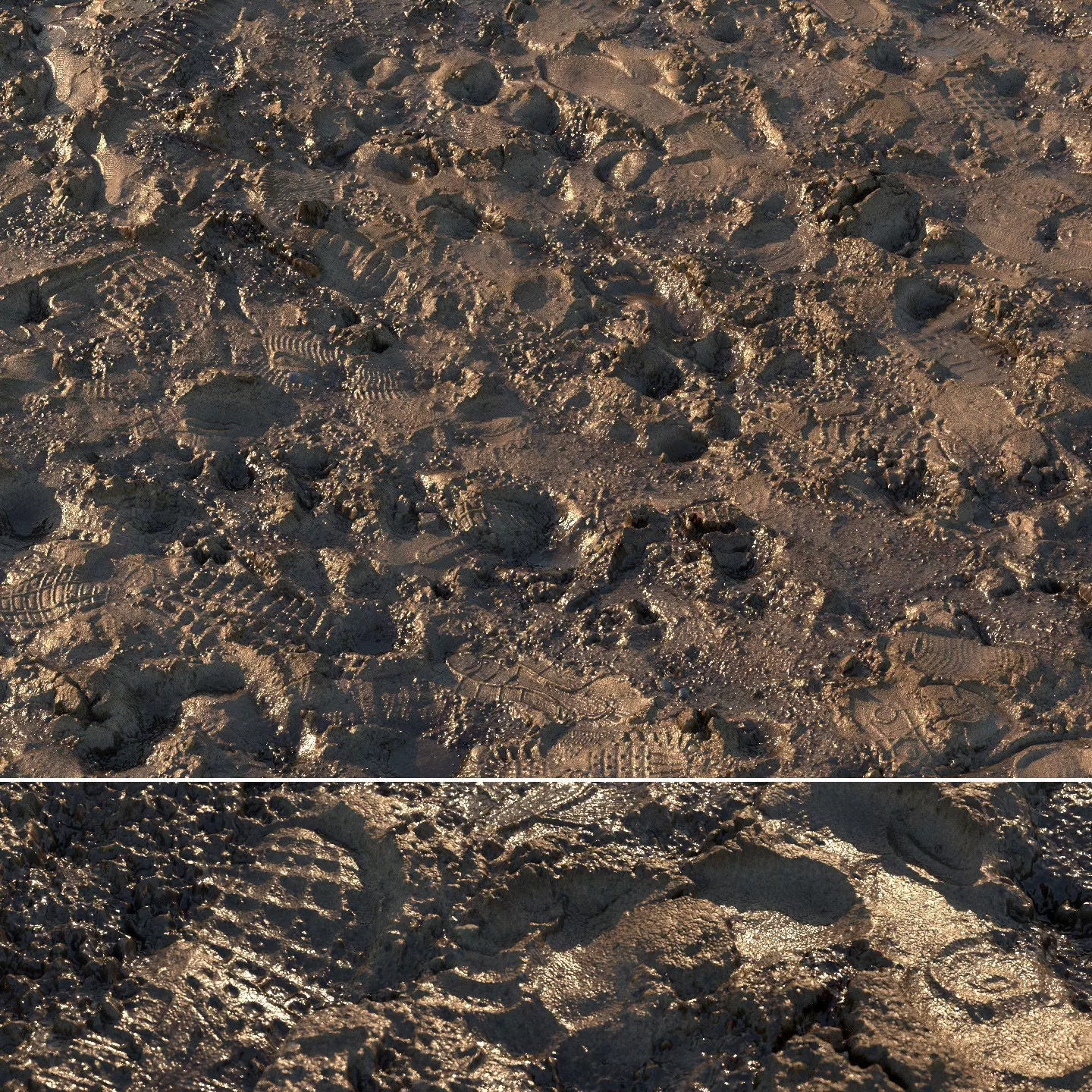 Wet Mud Material 02 3D model