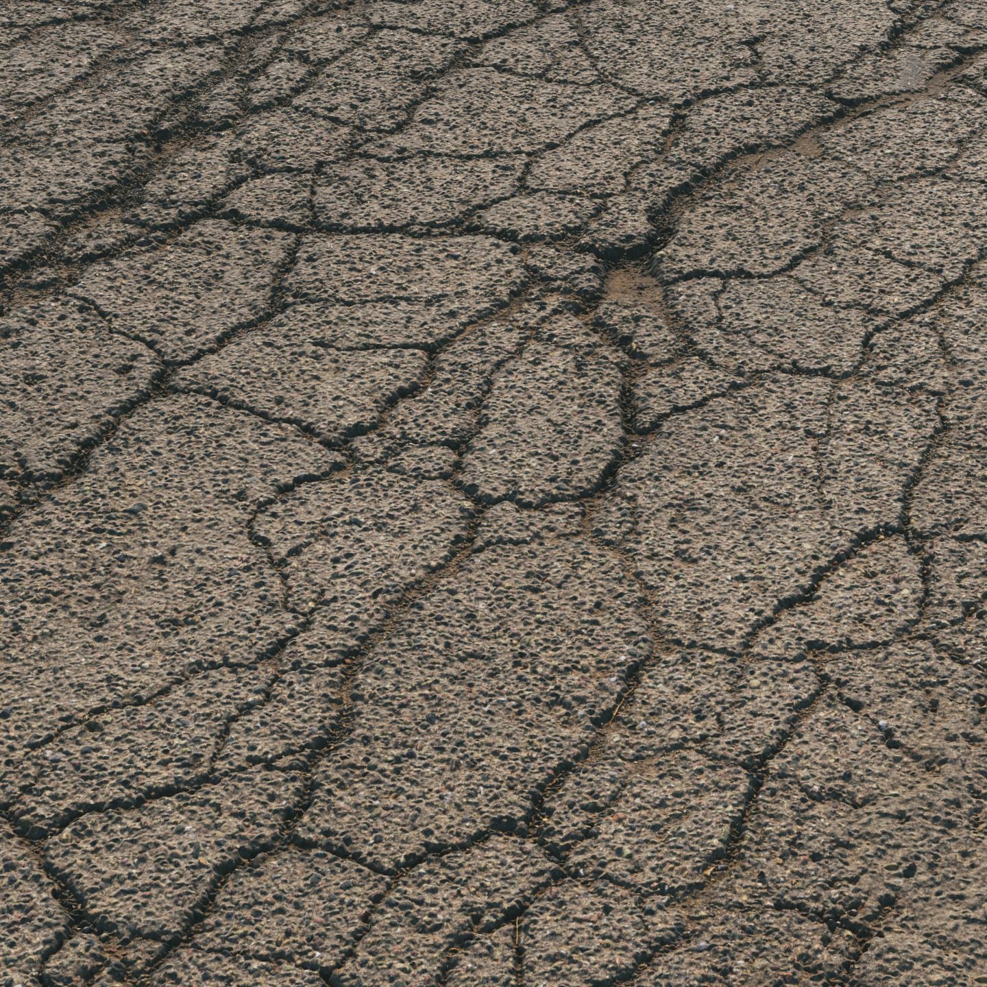 8K material of old asphalt 11 3D model_3