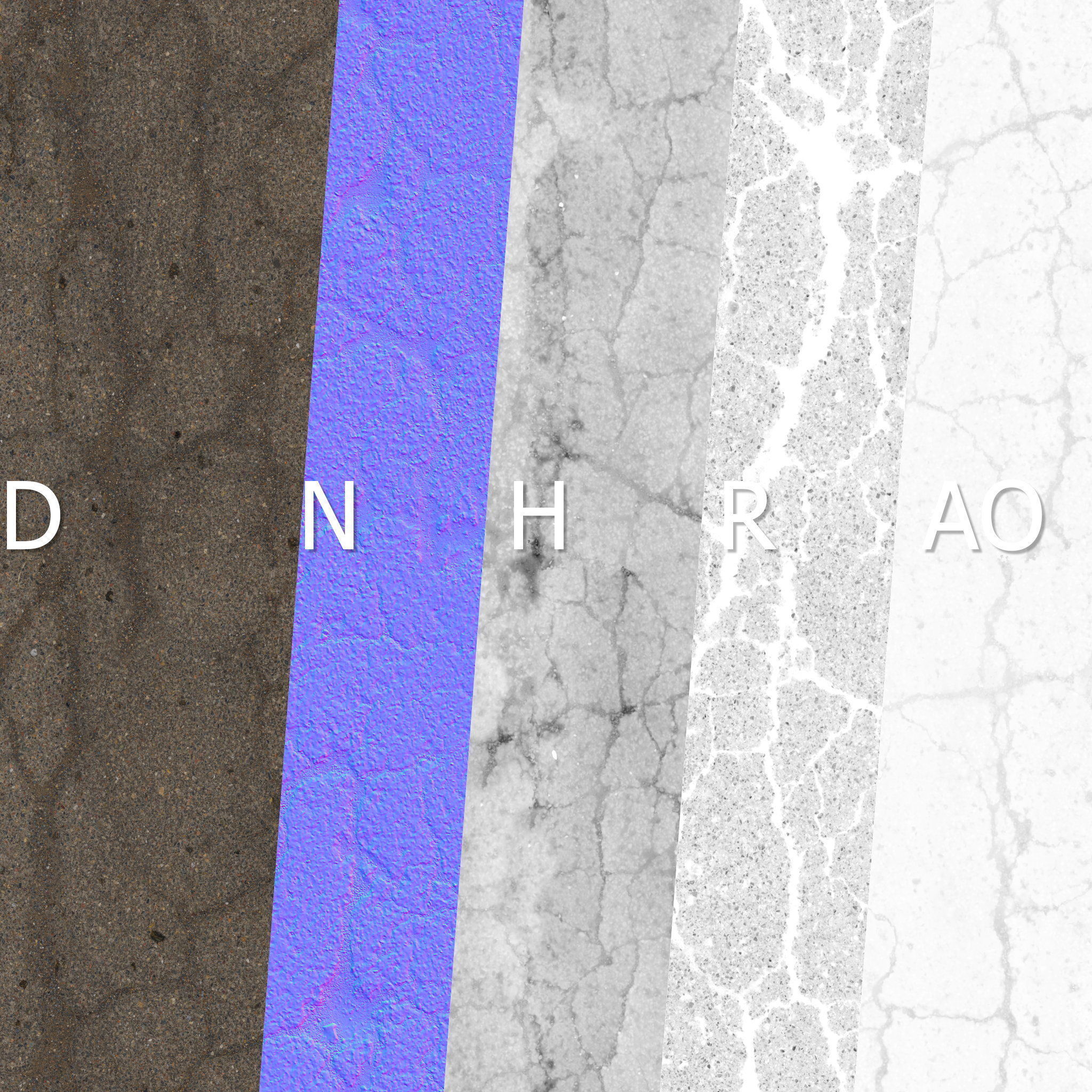 8K material of old asphalt 11 3D model_8