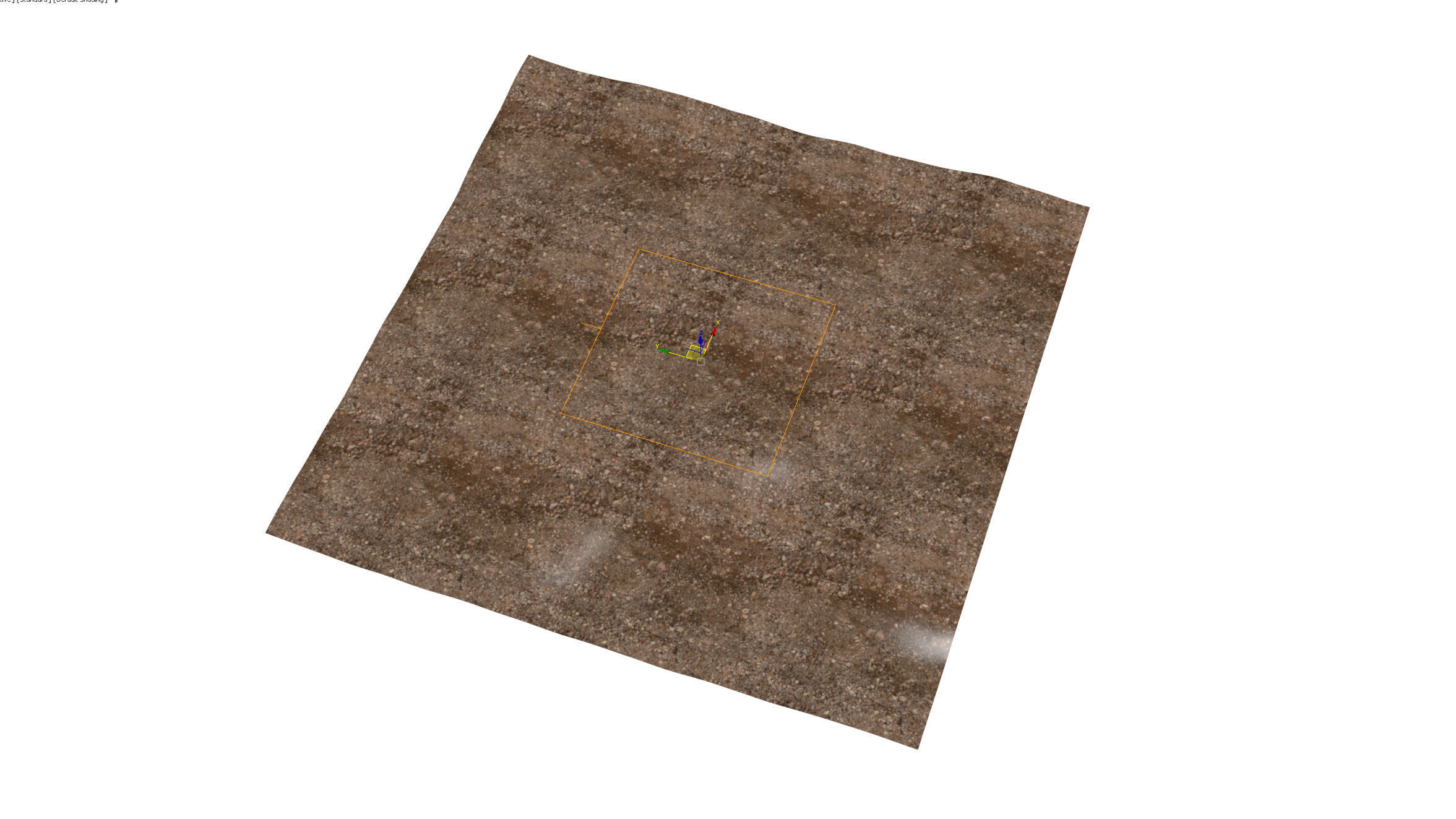 Red gravel material 04 3D model_8