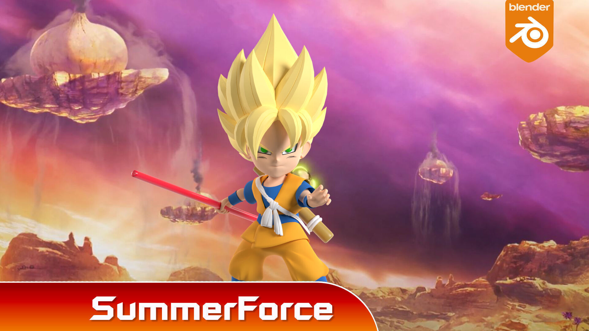 Goku Mini Super Saiyan - Dragonball Daima 3D model_2