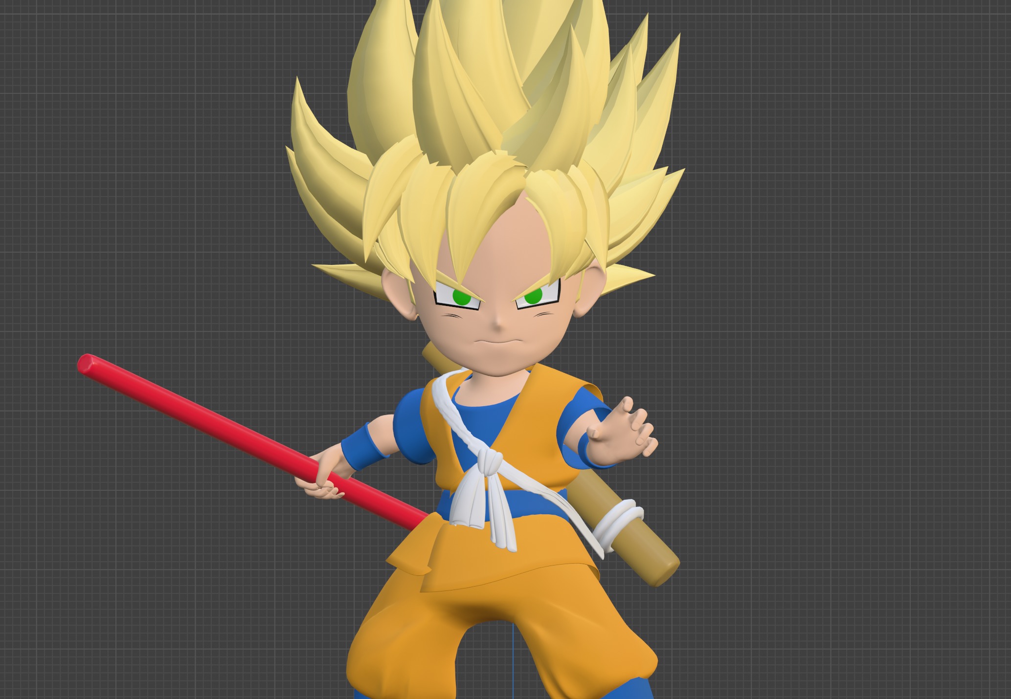 Goku Mini Super Saiyan - Dragonball Daima 3D model_10