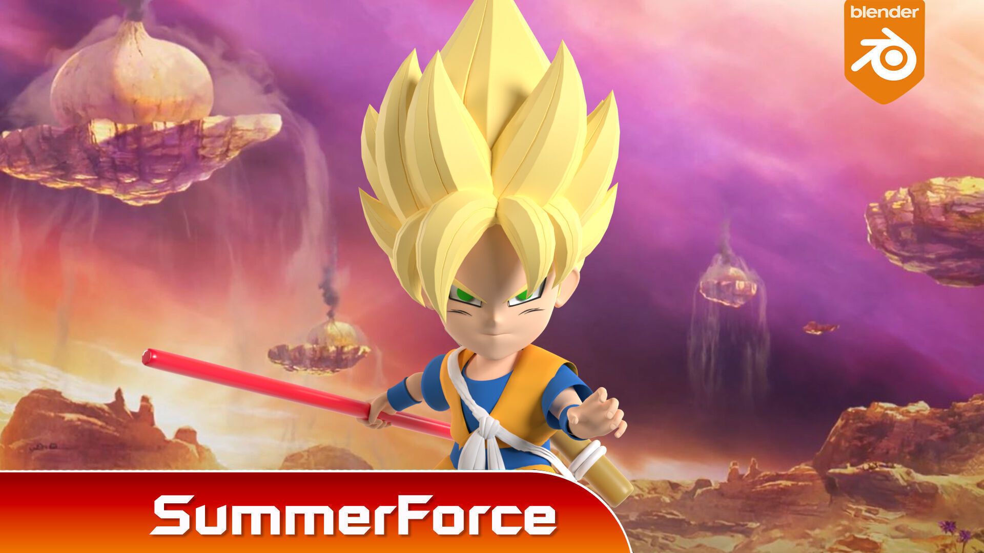 Goku Mini Super Saiyan - Dragonball Daima 3D model_1