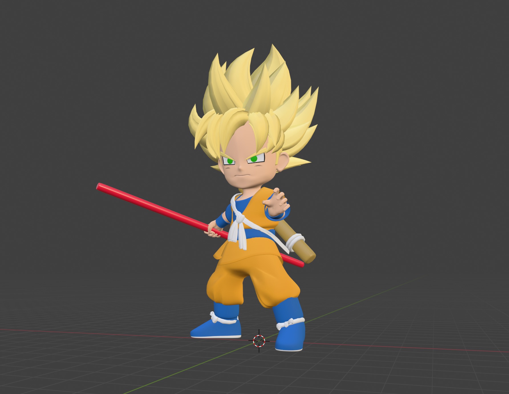 Goku Mini Super Saiyan - Dragonball Daima 3D model_7
