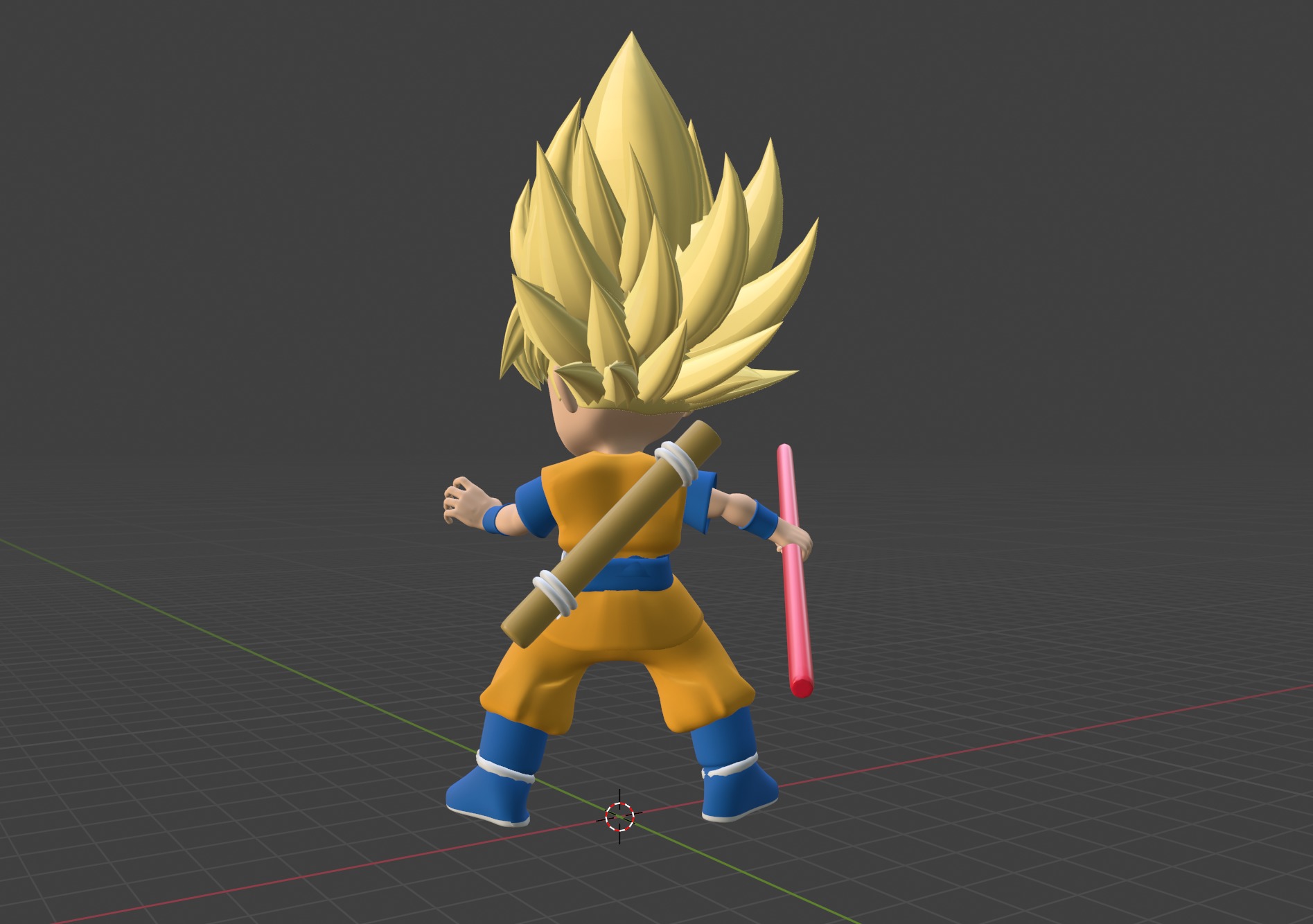 Goku Mini Super Saiyan - Dragonball Daima 3D model_8