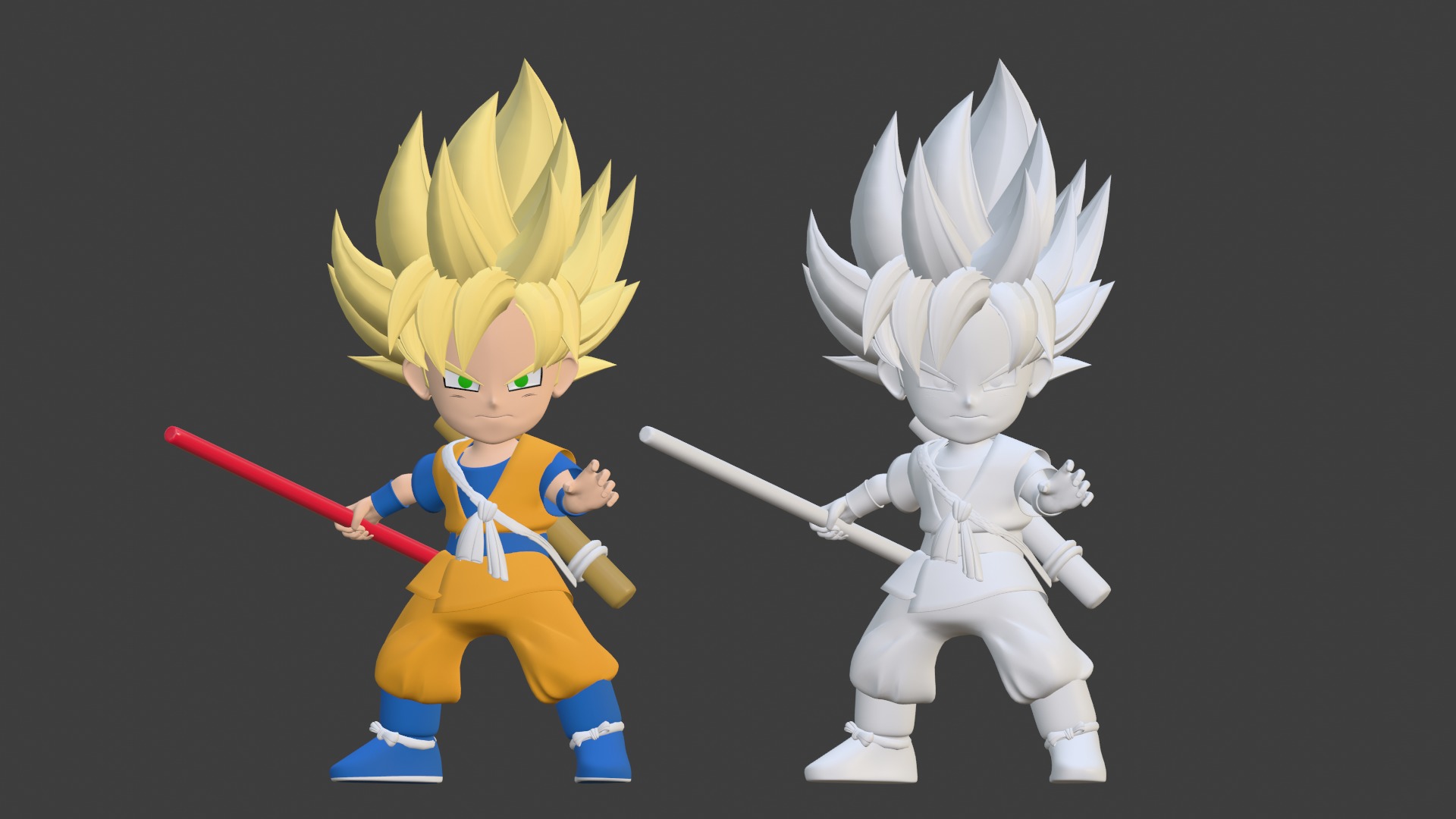 Goku Mini Super Saiyan - Dragonball Daima 3D model_18