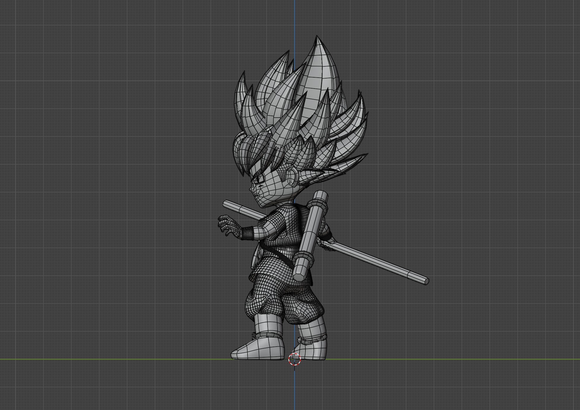 Goku Mini Super Saiyan - Dragonball Daima 3D model_12