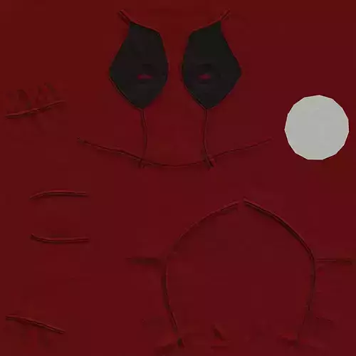 Deadpool Rigged with Katana 3D model