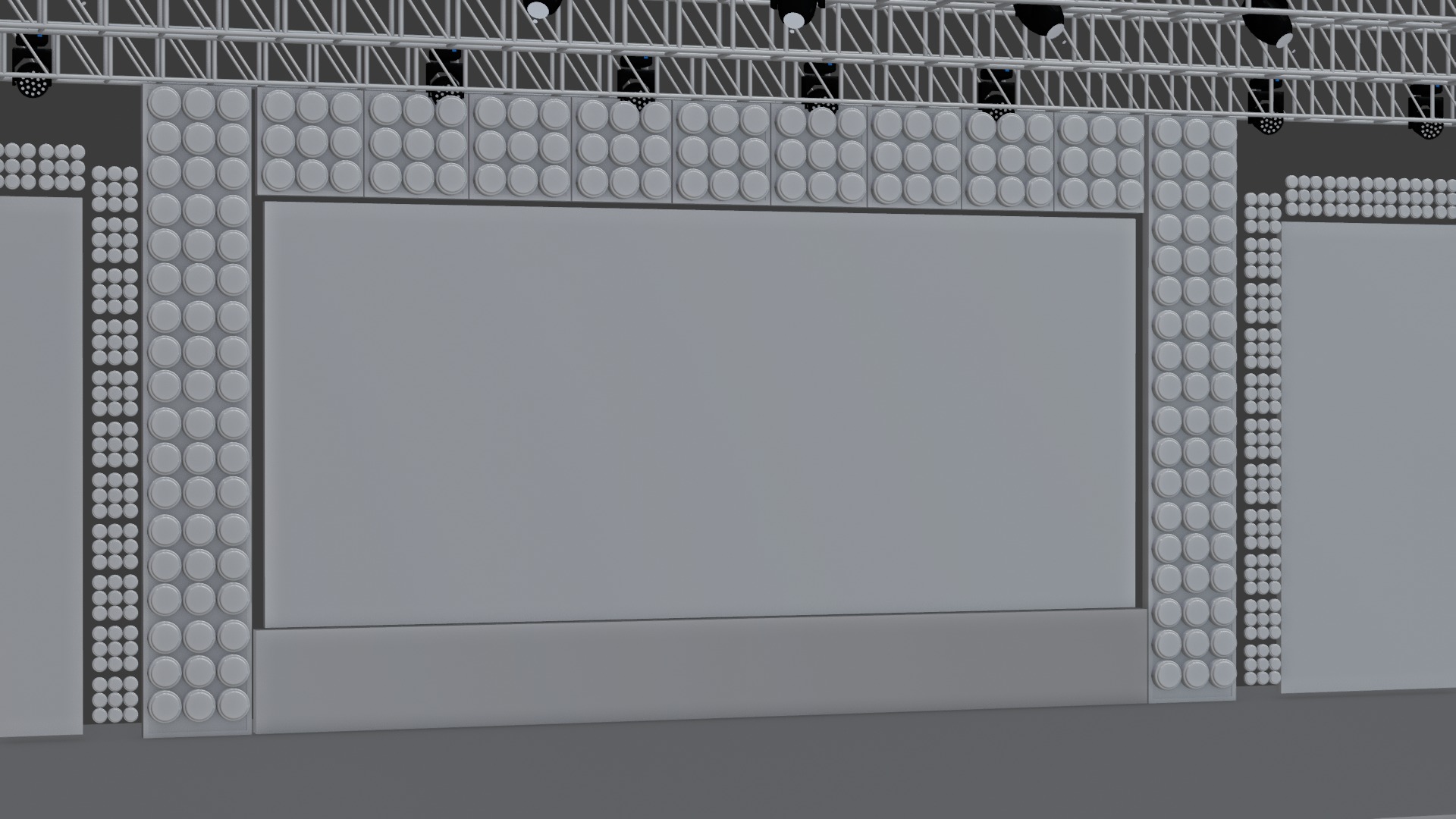 Entertainment Concert Event Stage 3D Model with Lights Setup 3D model_21