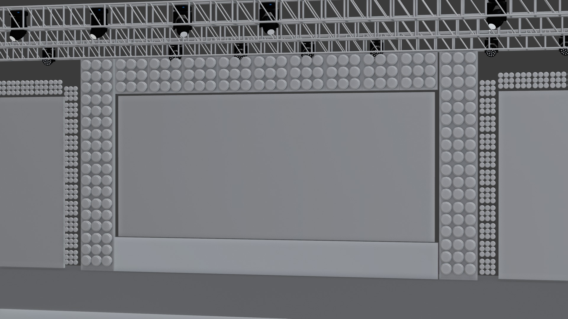 Entertainment Concert Event Stage 3D Model with Lights Setup 3D model_20