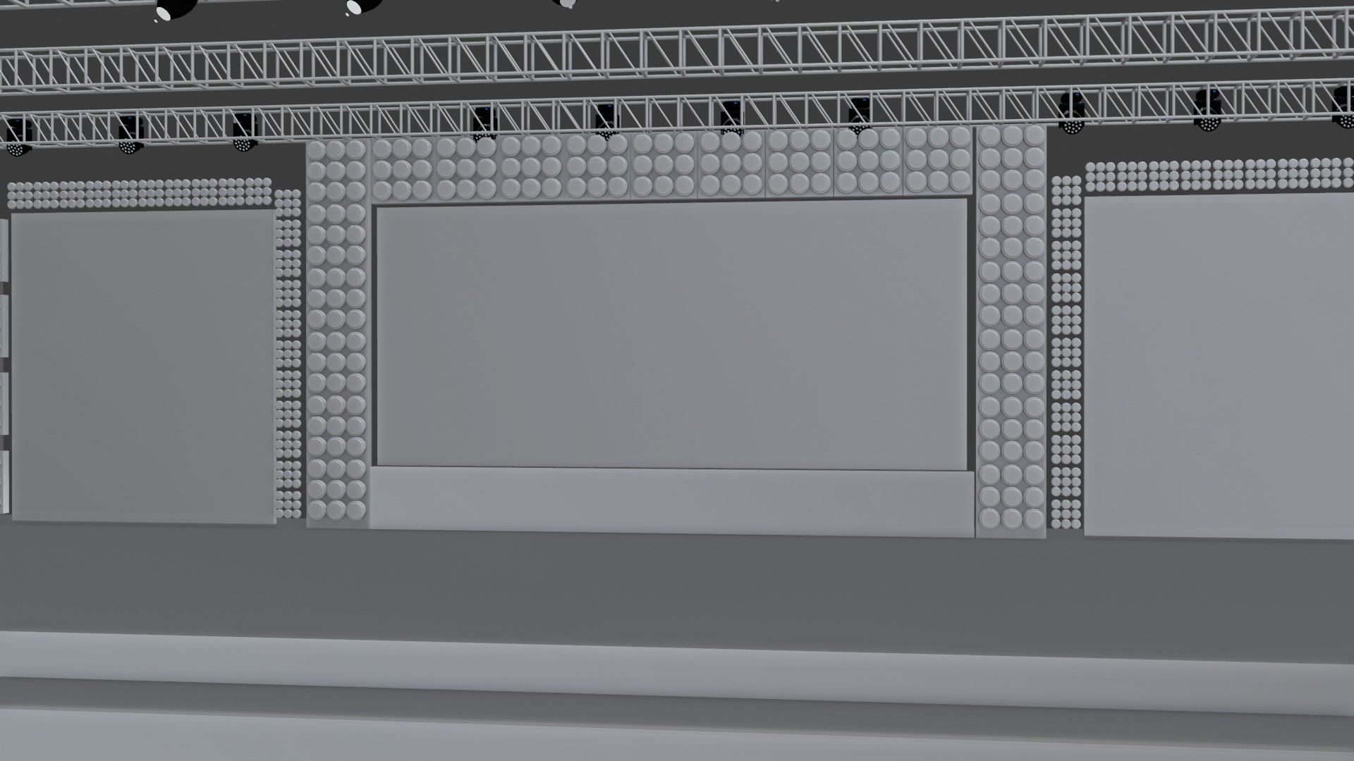 Entertainment Concert Event Stage 3D Model with Lights Setup 3D model_28