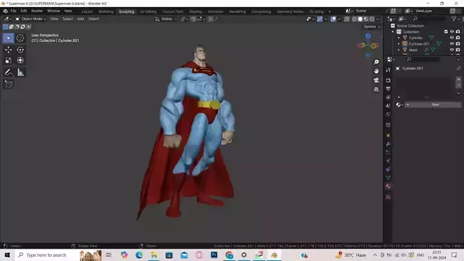 Superman Sculpture