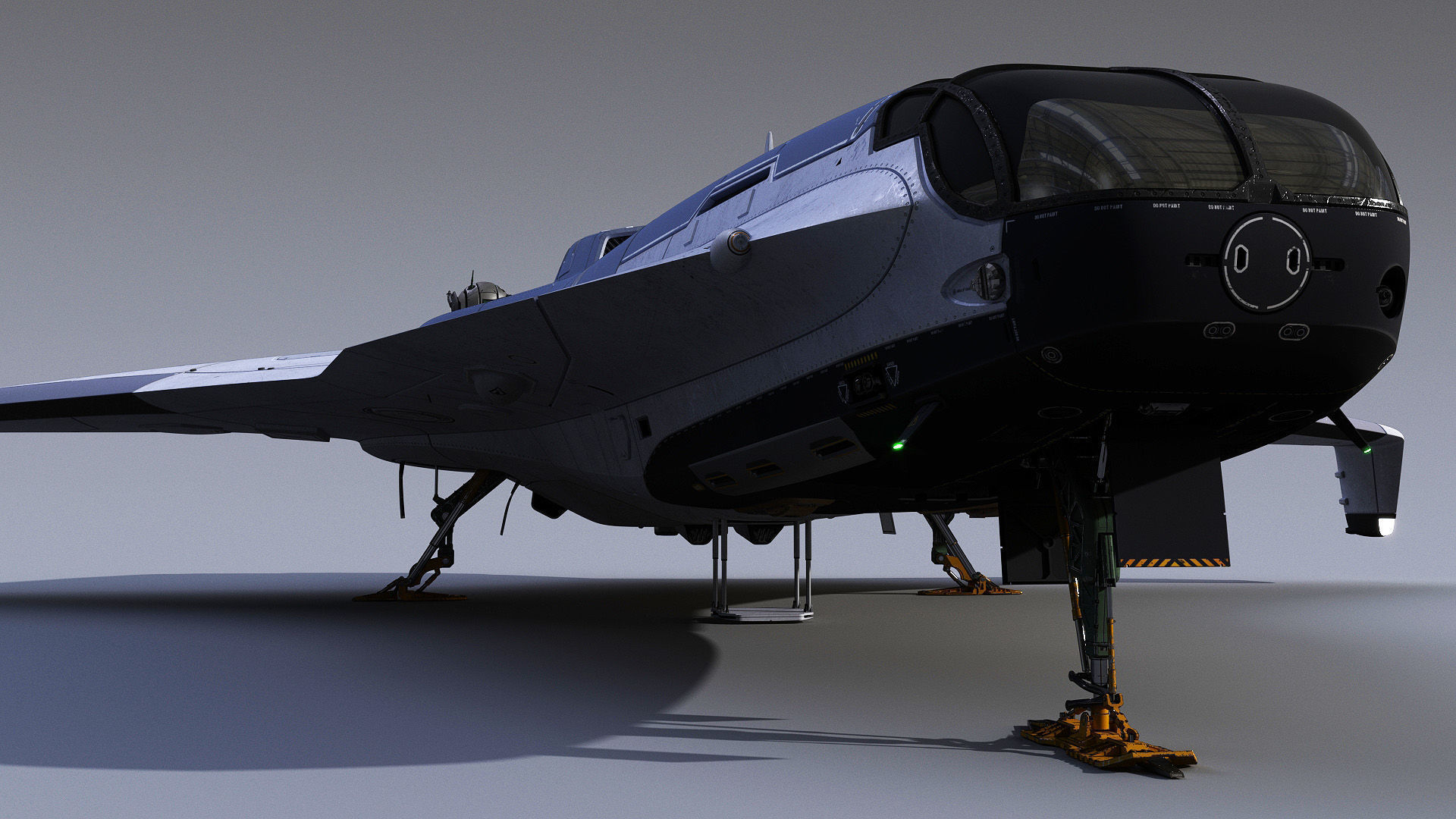 Sci-Fi Spaceship Roxetta 3D model_2