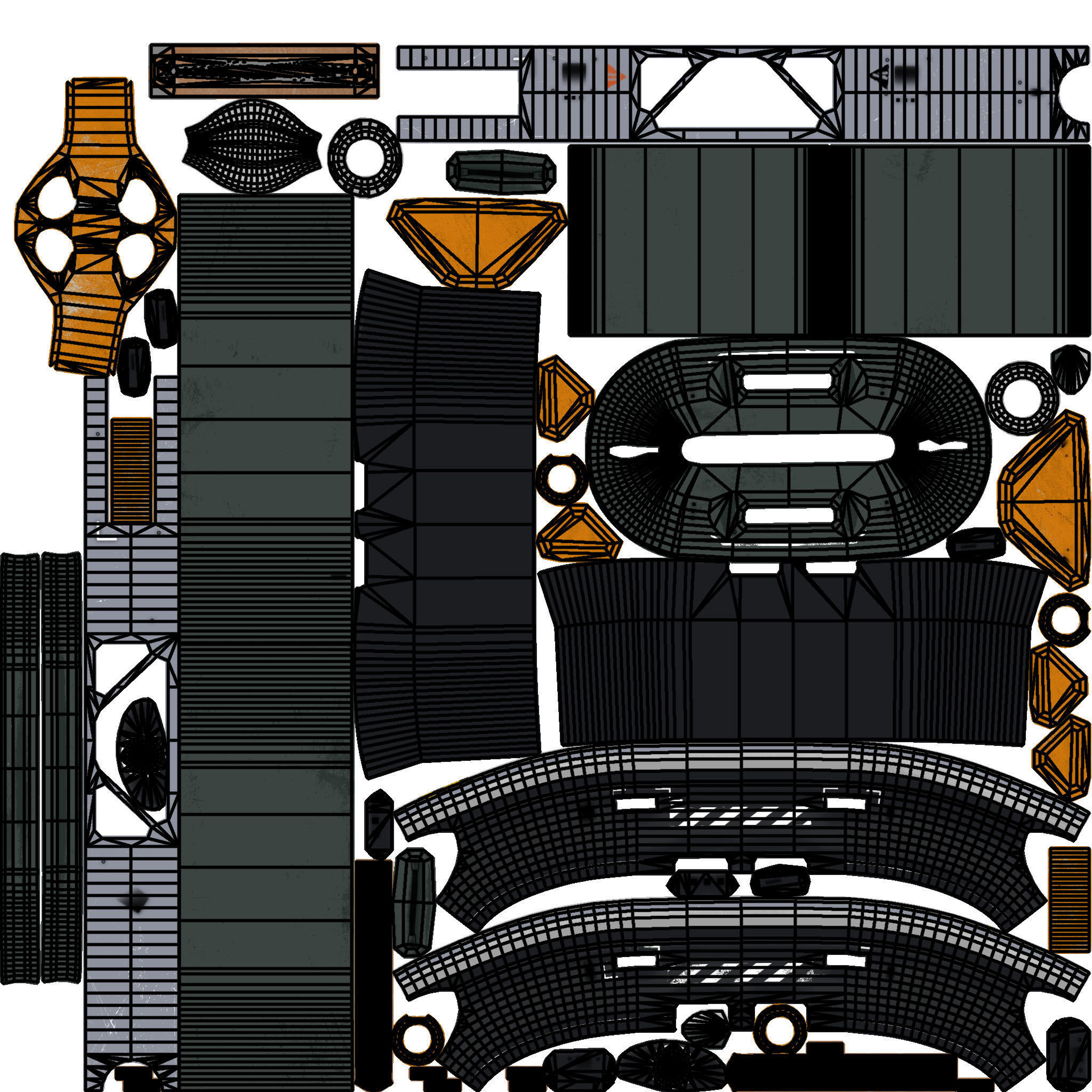 Sci-Fi Spaceship Roxetta 3D model_29