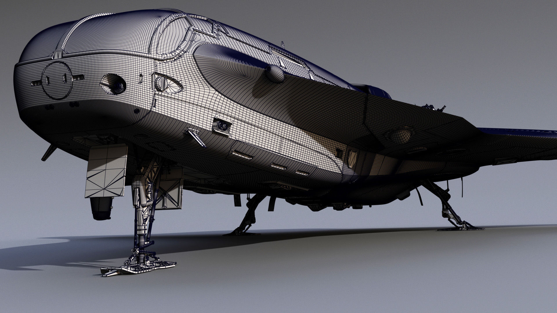 Sci-Fi Spaceship Roxetta 3D model_20