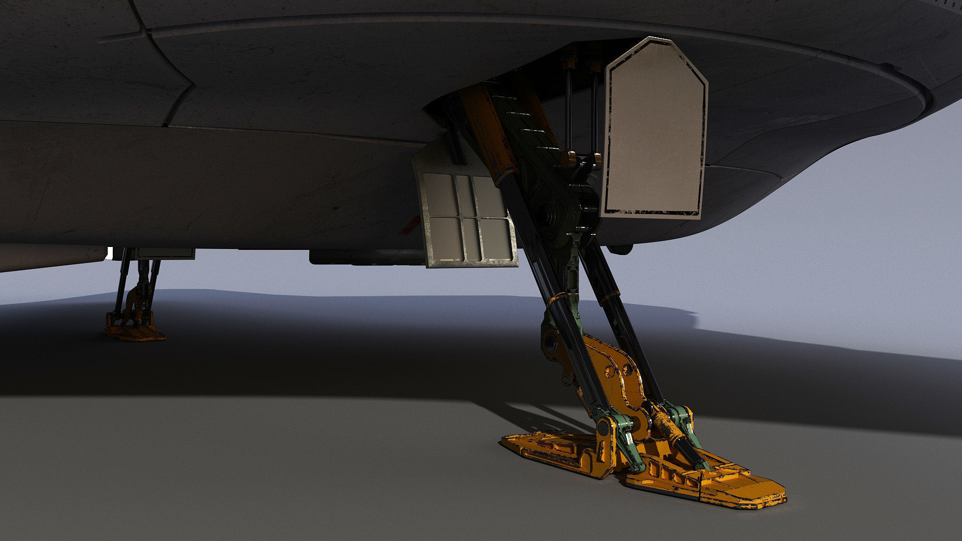 Sci-Fi Spaceship Roxetta 3D model_7