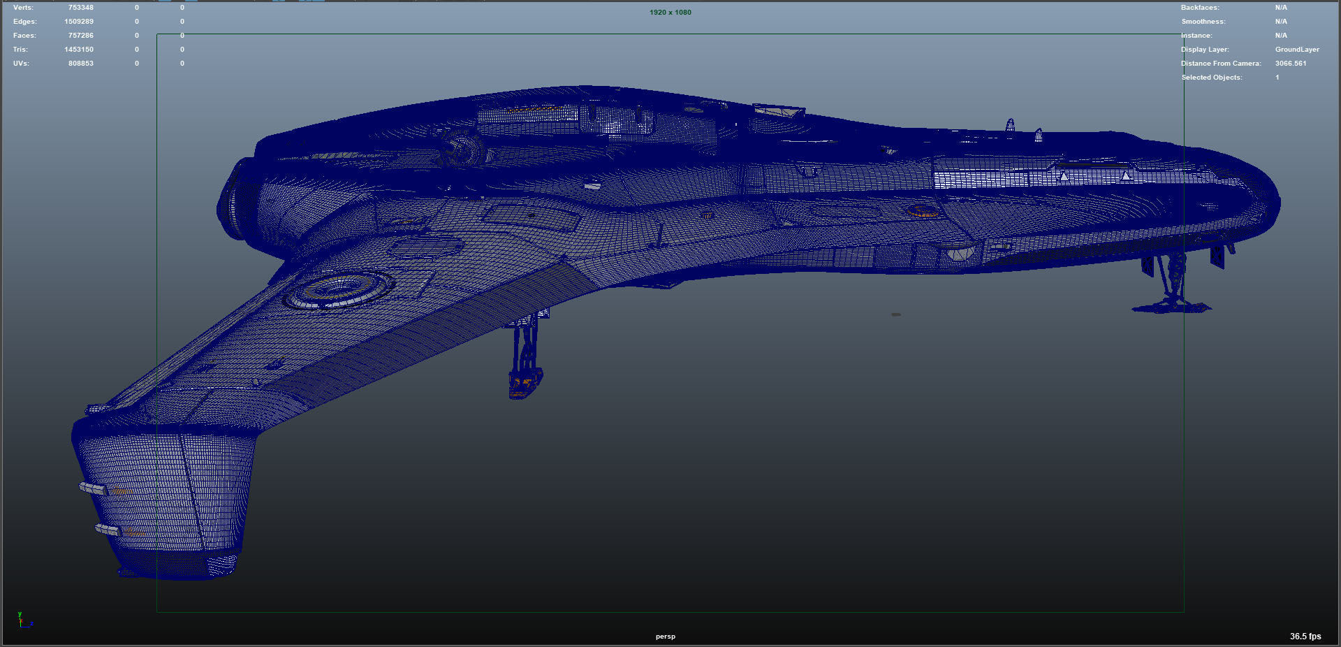 Sci-Fi Spaceship Roxetta 3D model_39